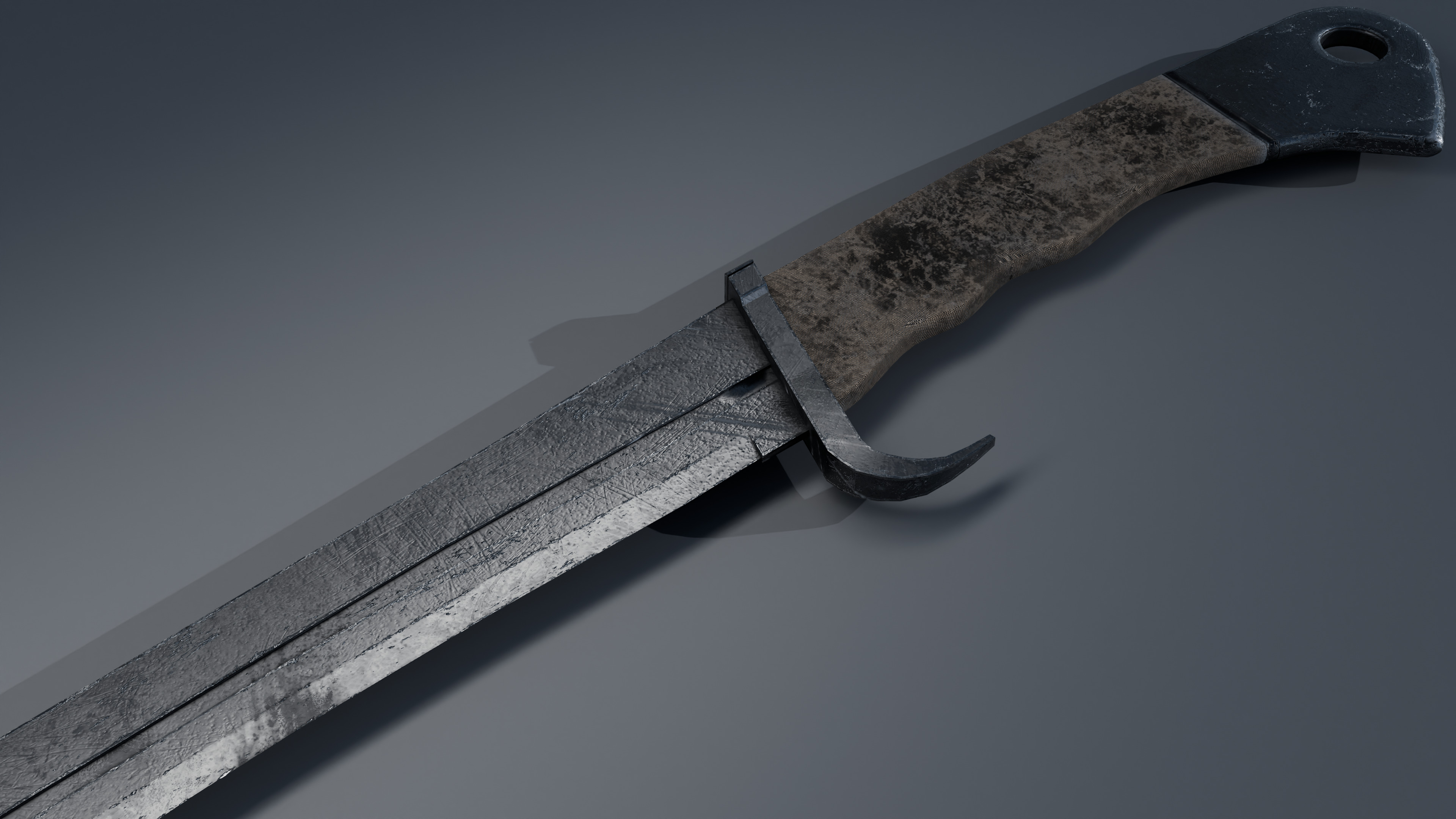 The Scrapblade Low-poly 3D model_4