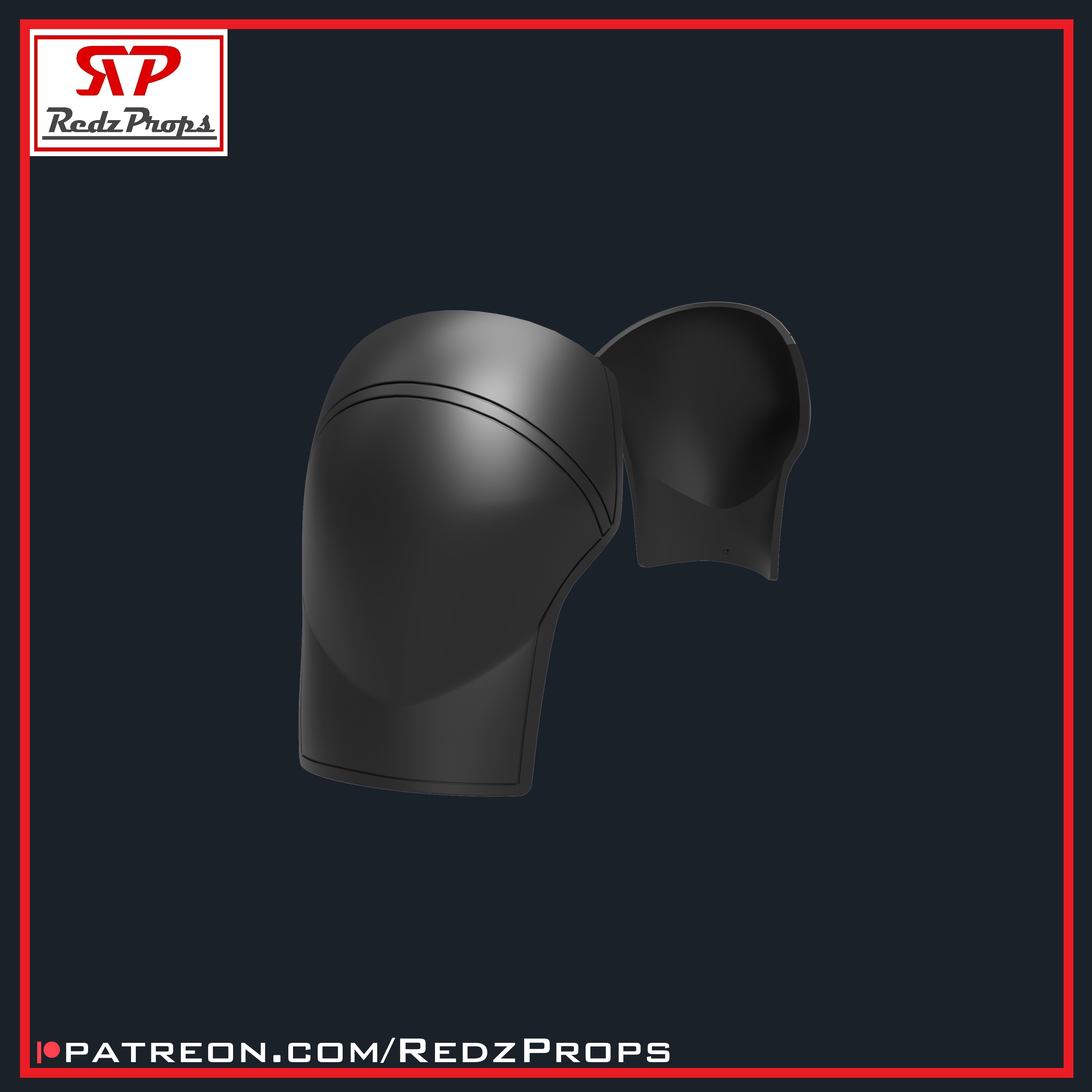 Deadpool 2 Pauldrons Cosplay Prop 3D print model_3