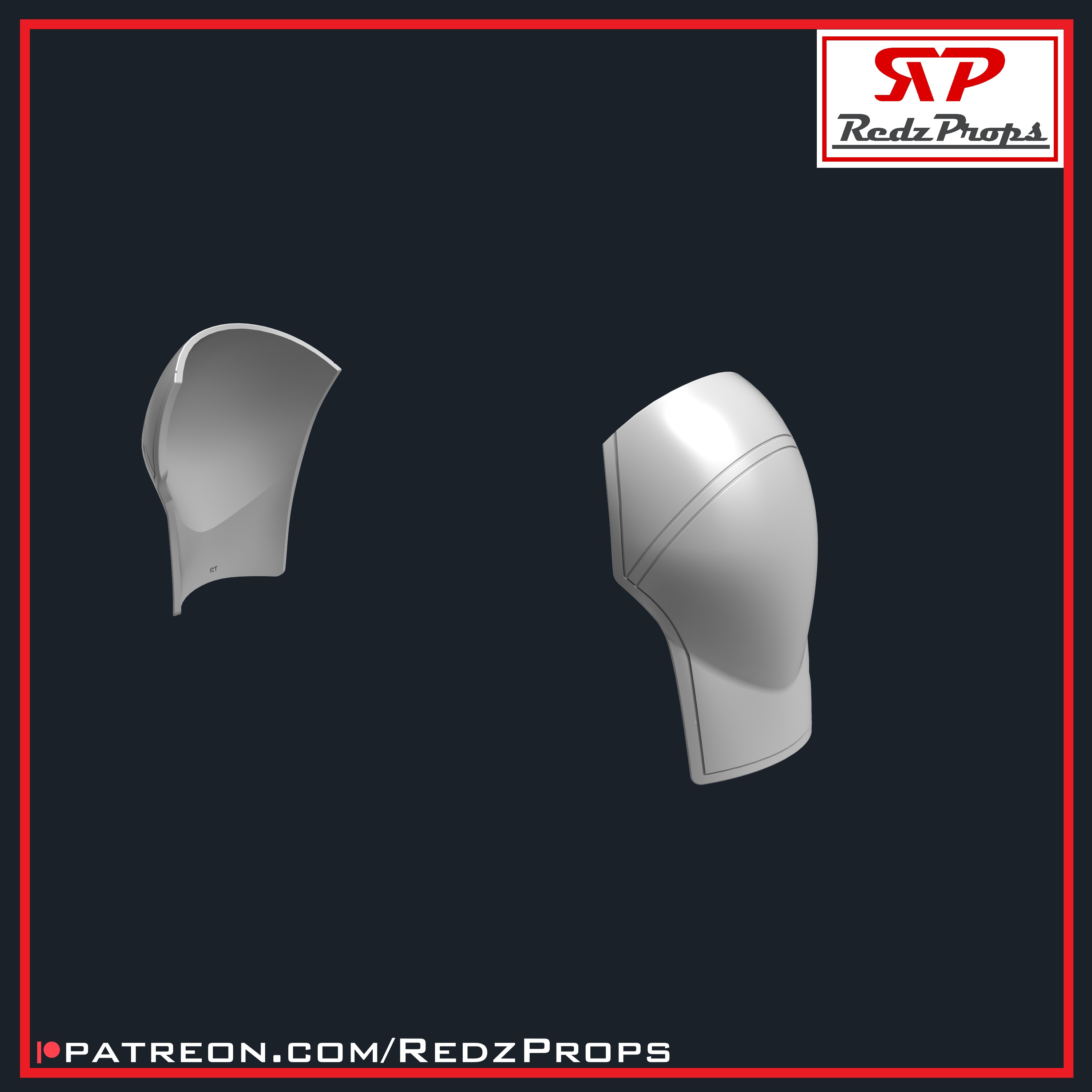 Deadpool 2 Pauldrons Cosplay Prop 3D print model_6