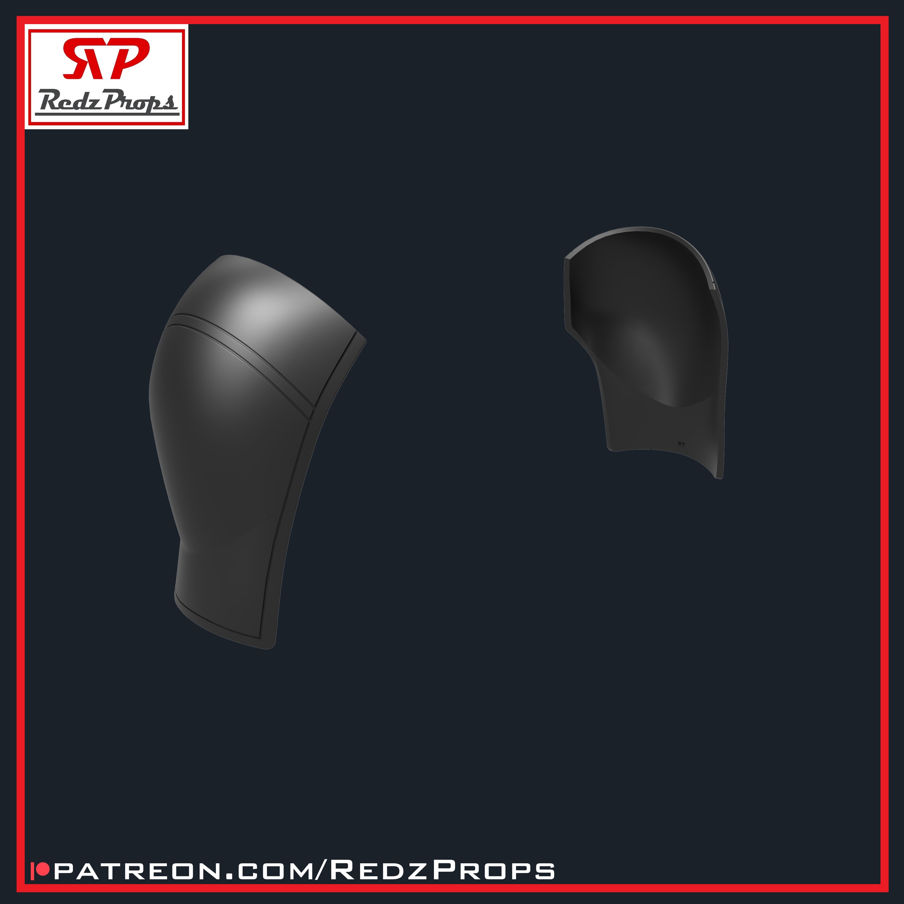 Deadpool 2 Pauldrons Cosplay Prop 3D print model_4