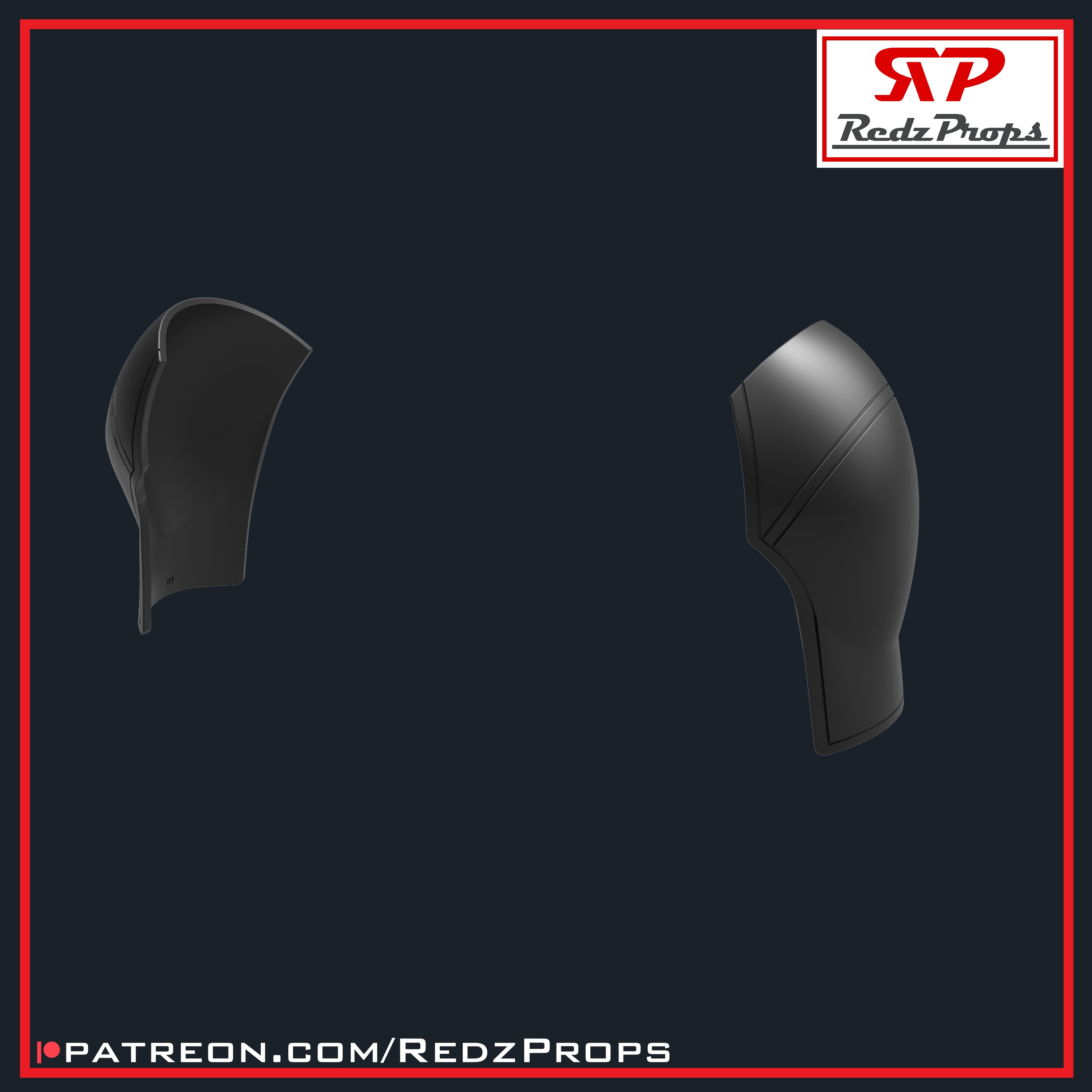 Deadpool 2 Pauldrons Cosplay Prop 3D print model_1