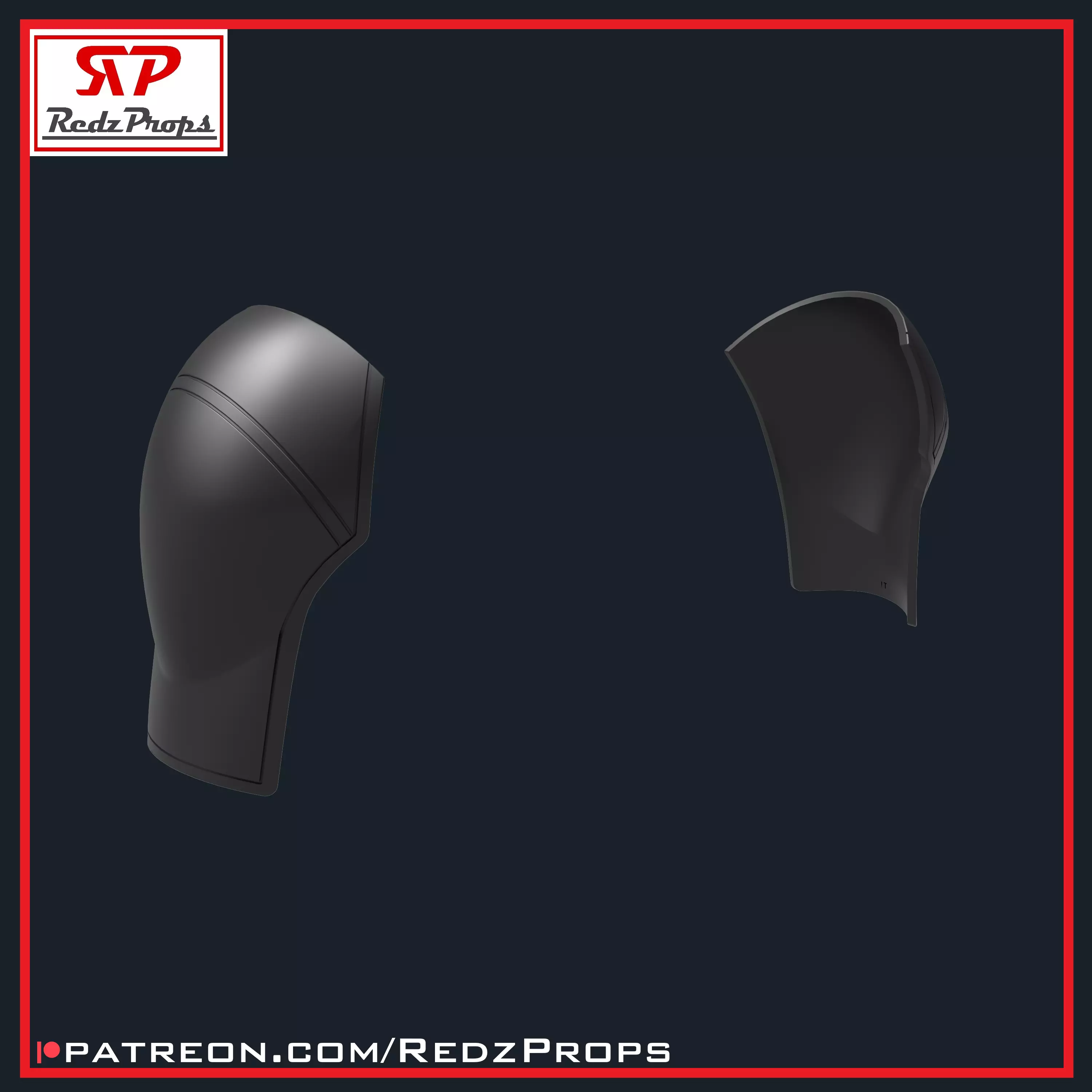 Deadpool 2 Pauldrons Cosplay Prop 3D print model_0