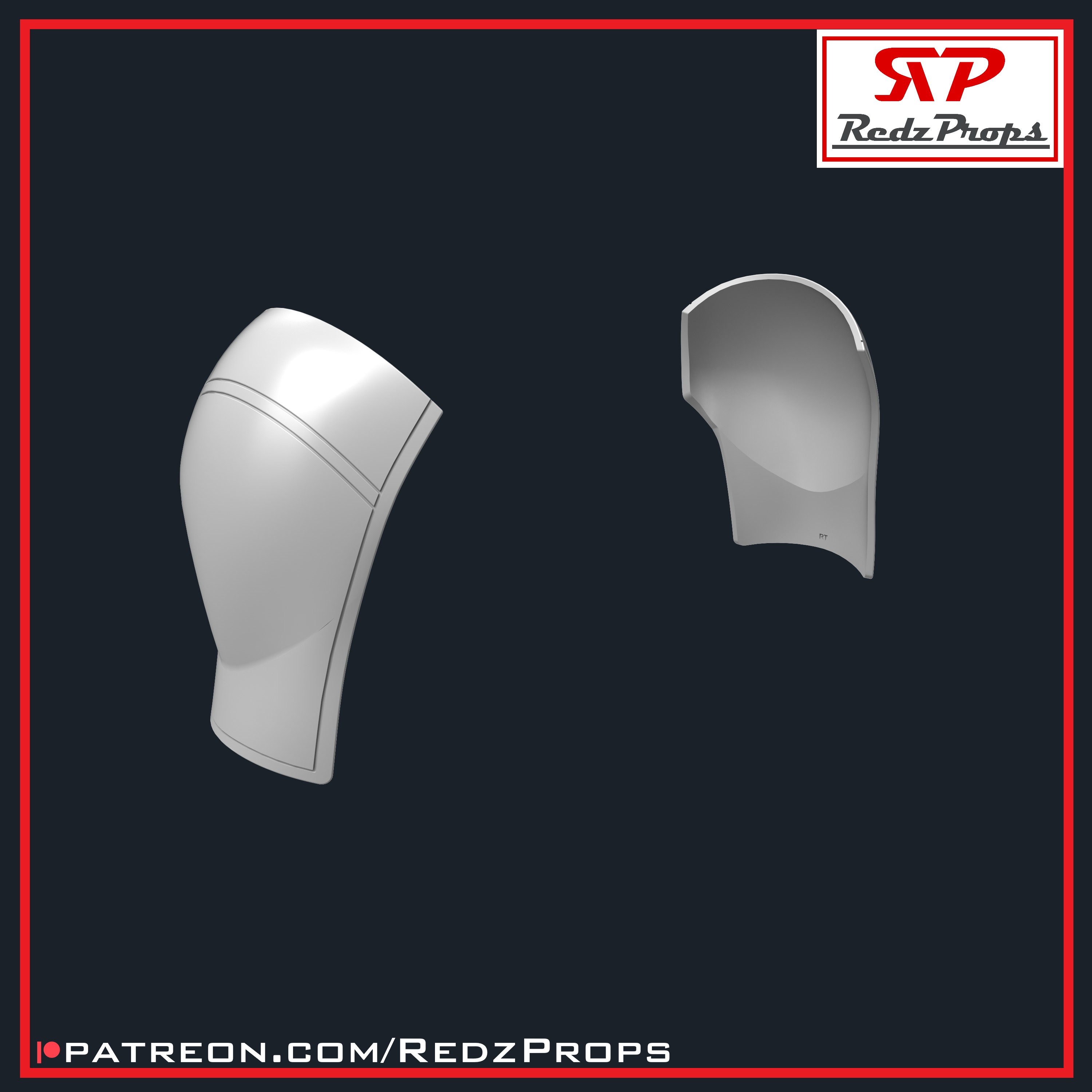 Deadpool 2 Pauldrons Cosplay Prop 3D print model_7