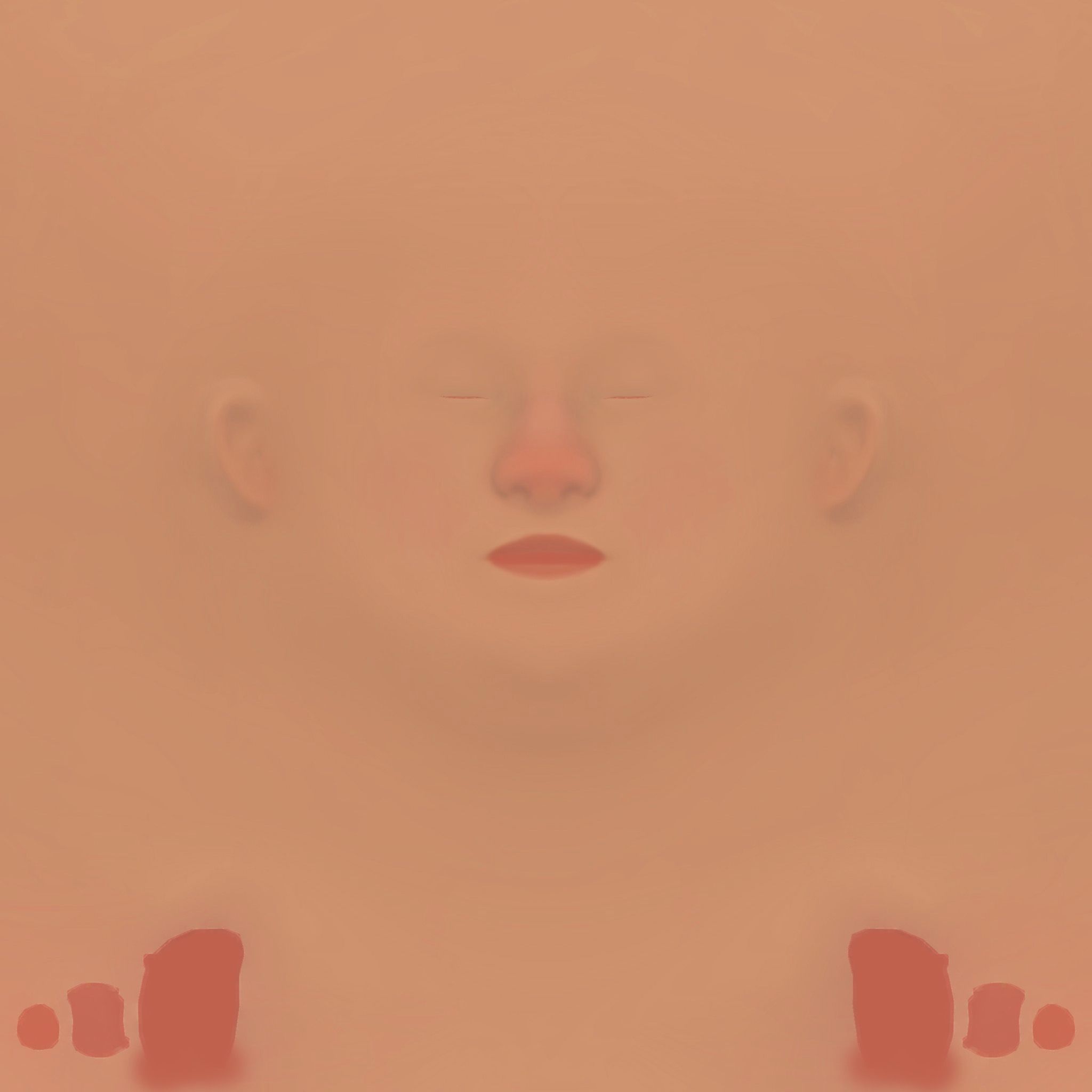 Female Head 3D model_7