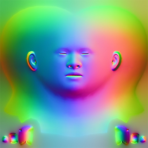 Female Head 3D model_8