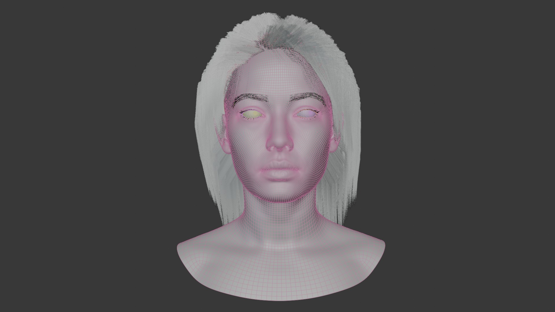 Female Head 3D model_19