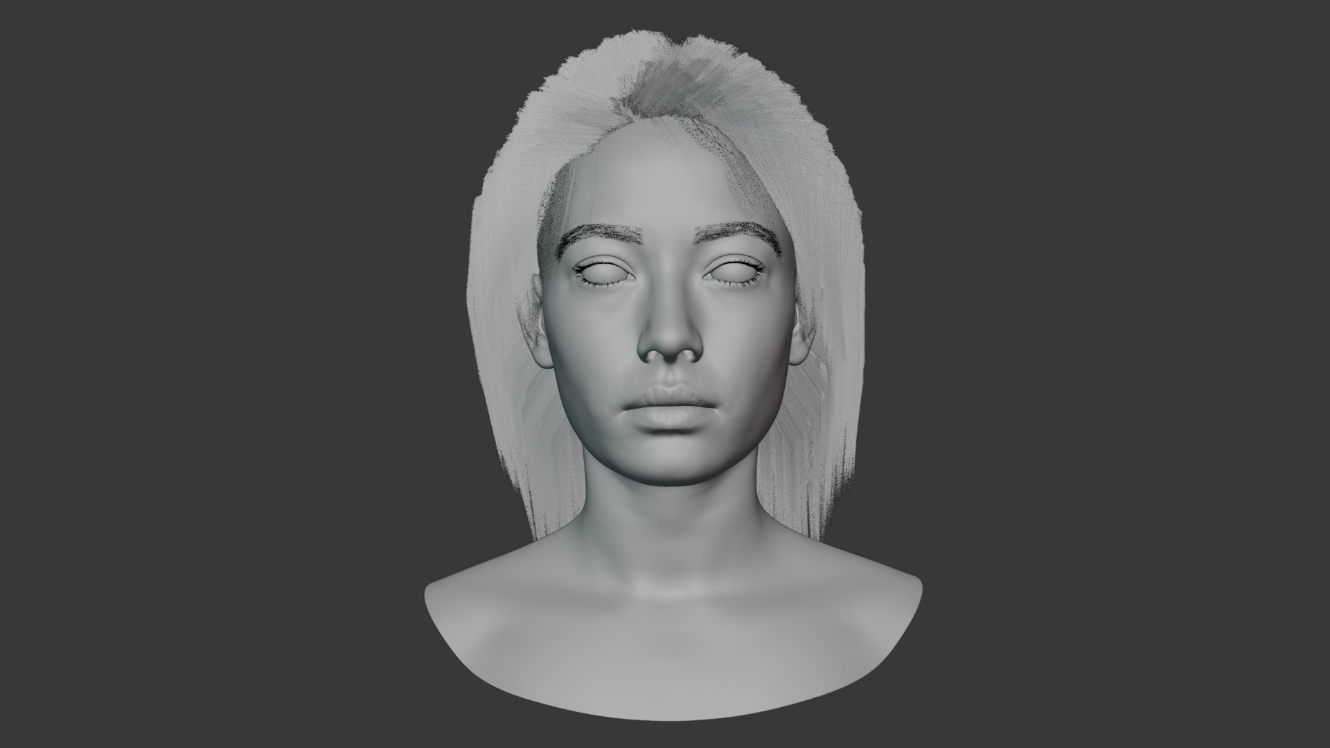 Female Head 3D model_18