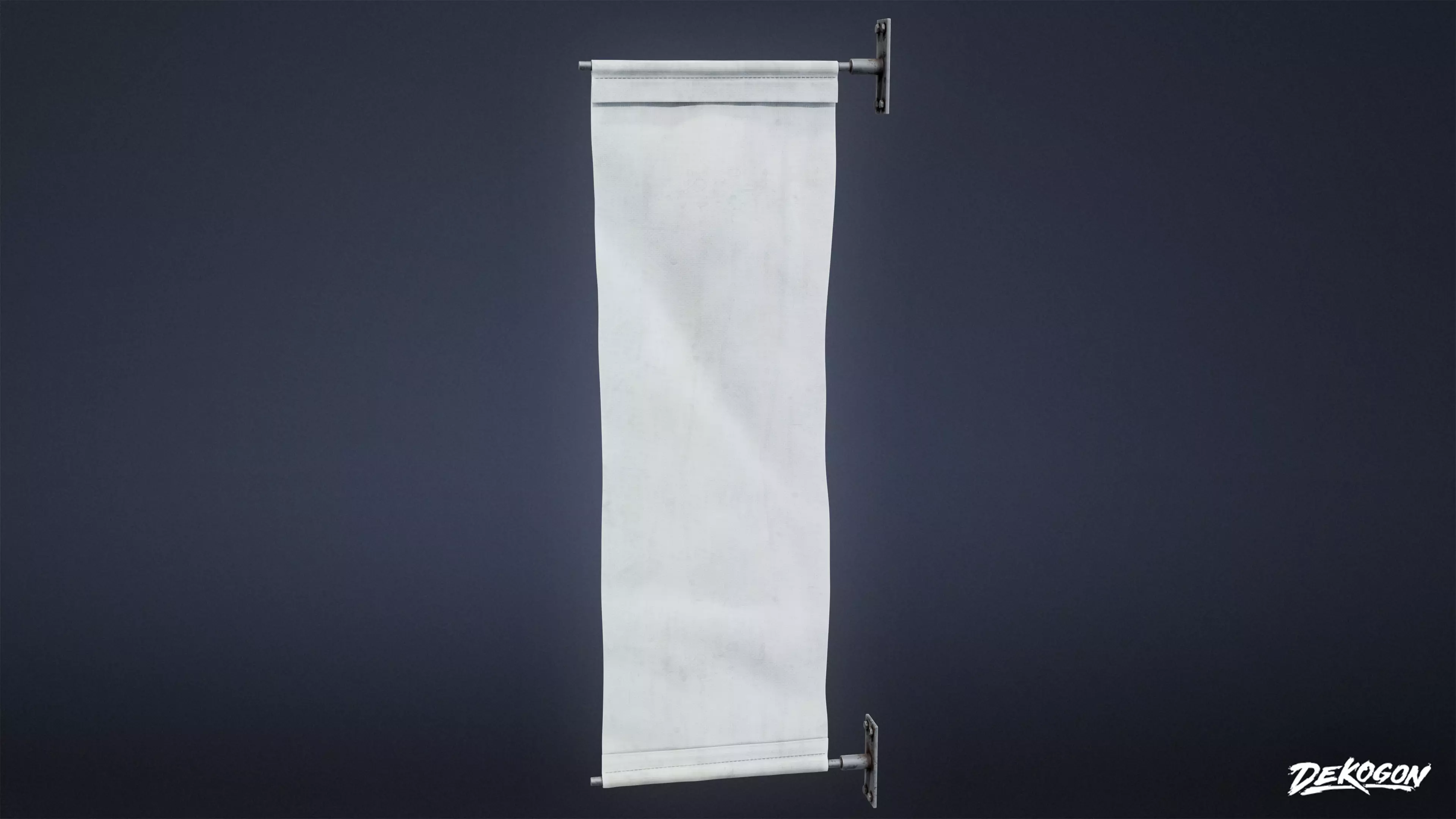 SCHOOL - School Banner 01 - LOW POLY AND NANITE Low-poly 3D model