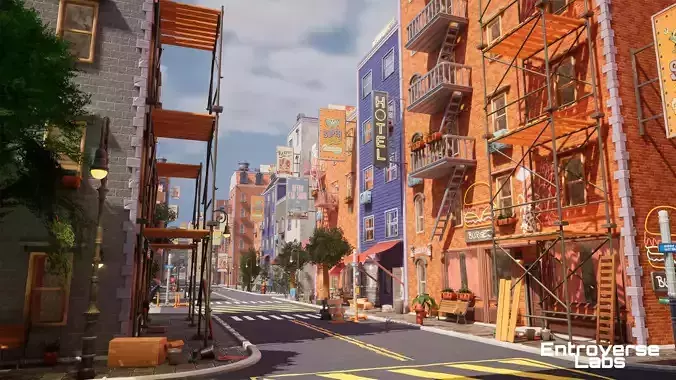 Stylized NYC Megapack New York Unreal Engine Ready Game Ready Low-poly 3D model