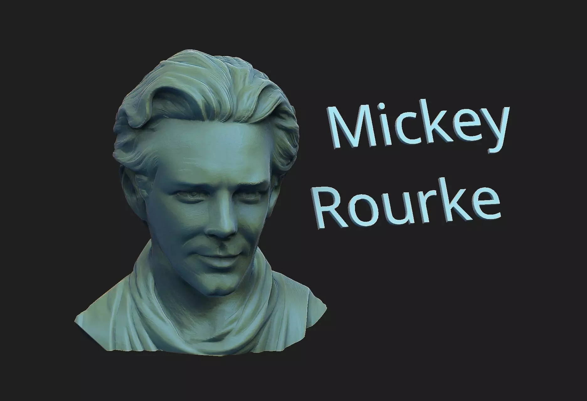 Mickey Rourke 3D print model