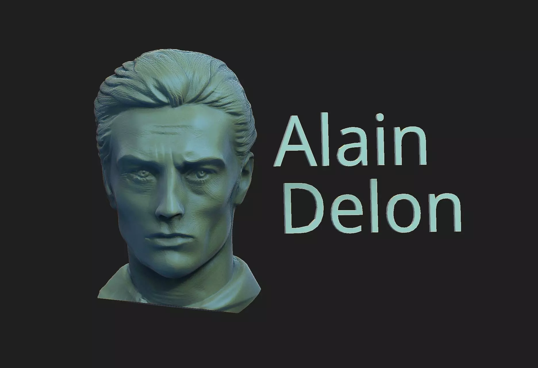 Alain Delon 3D print model