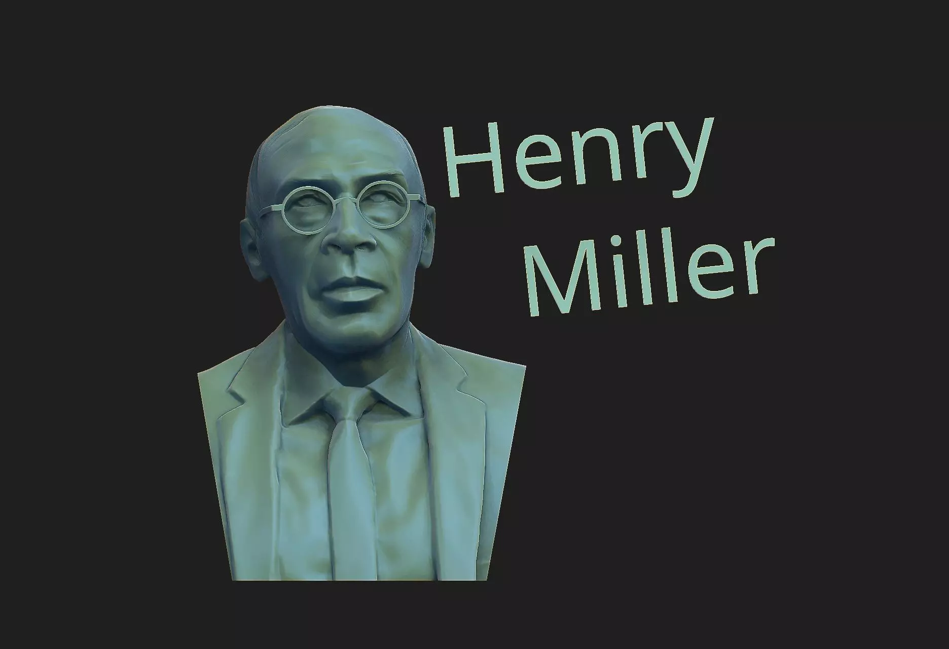 Henry Miller 3D print model_0