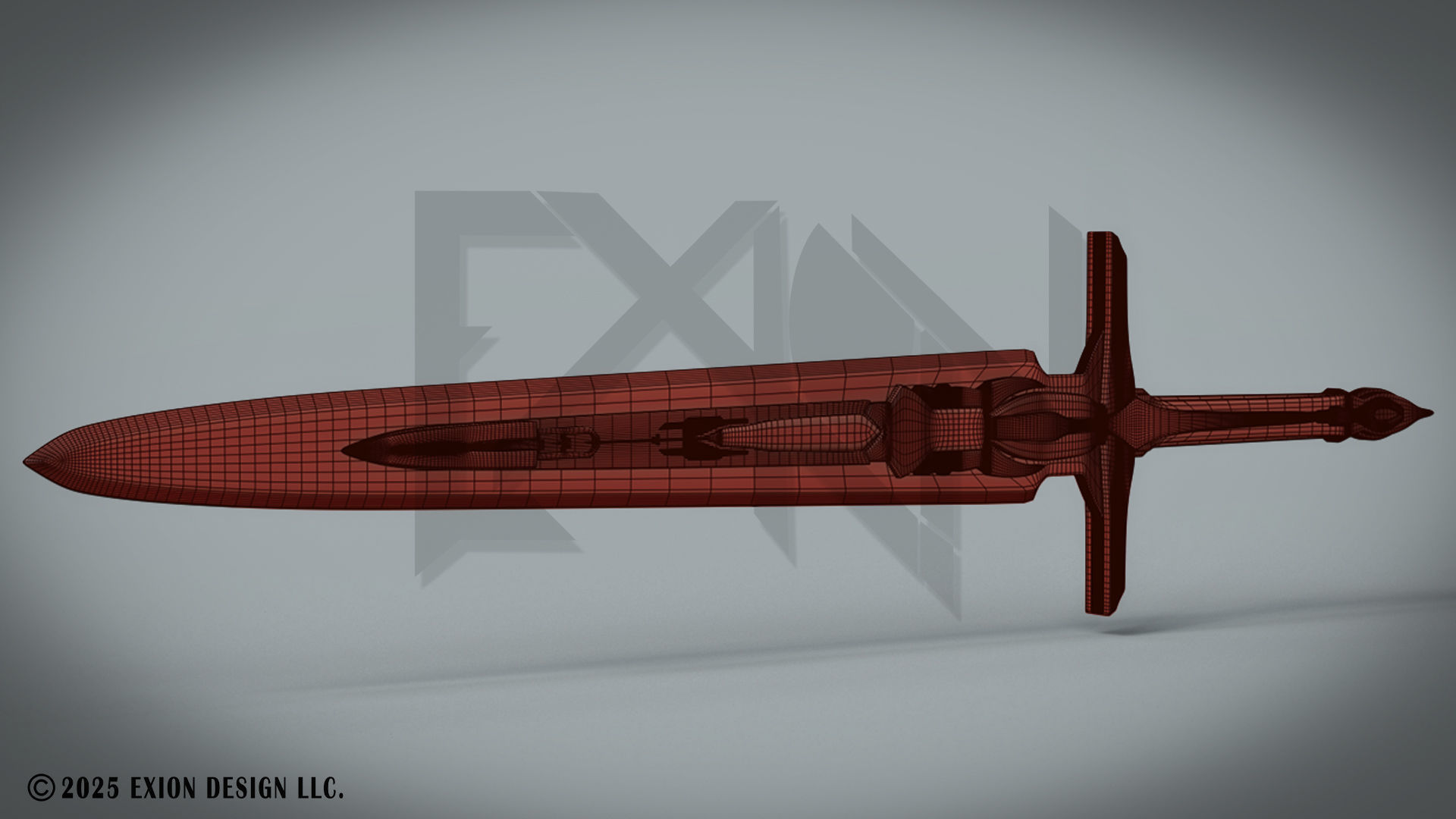 Transformers Sword of Judgment - Game-Ready - 3D-Printable Low-poly 3D model_5