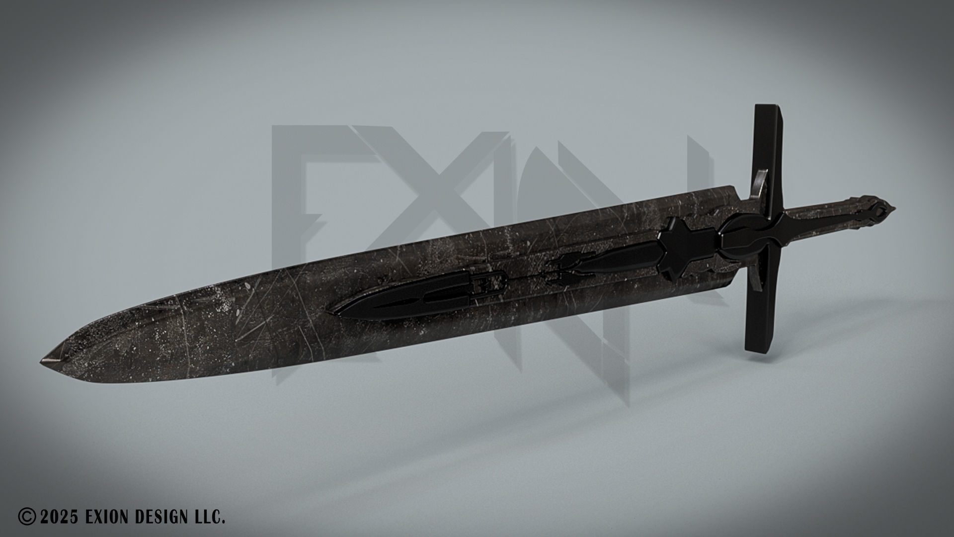 Transformers Sword of Judgment - Game-Ready - 3D-Printable Low-poly 3D model_1