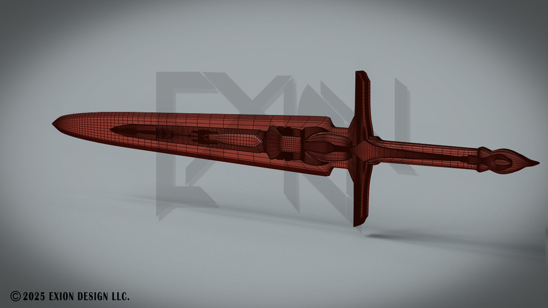 Transformers Sword of Judgment - Game-Ready - 3D-Printable Low-poly 3D model_11
