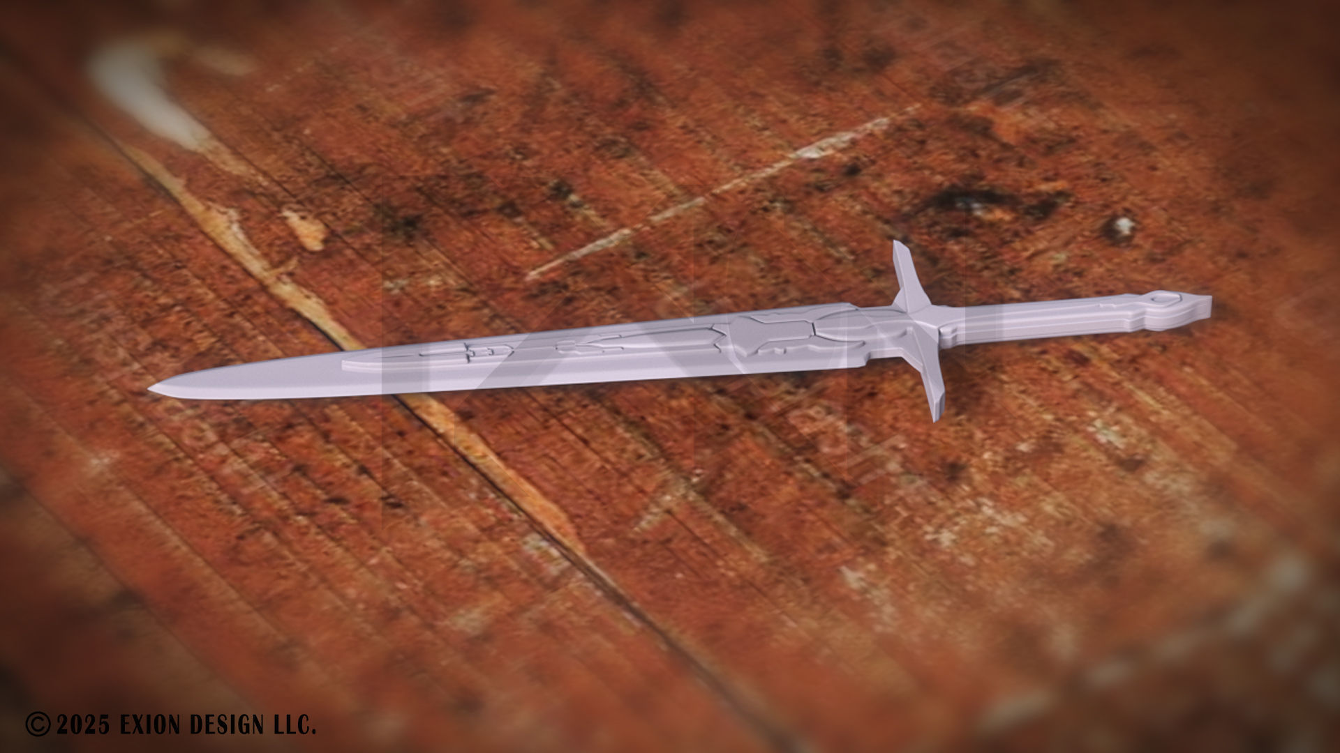Transformers Sword of Judgment - Game-Ready - 3D-Printable Low-poly 3D model_13