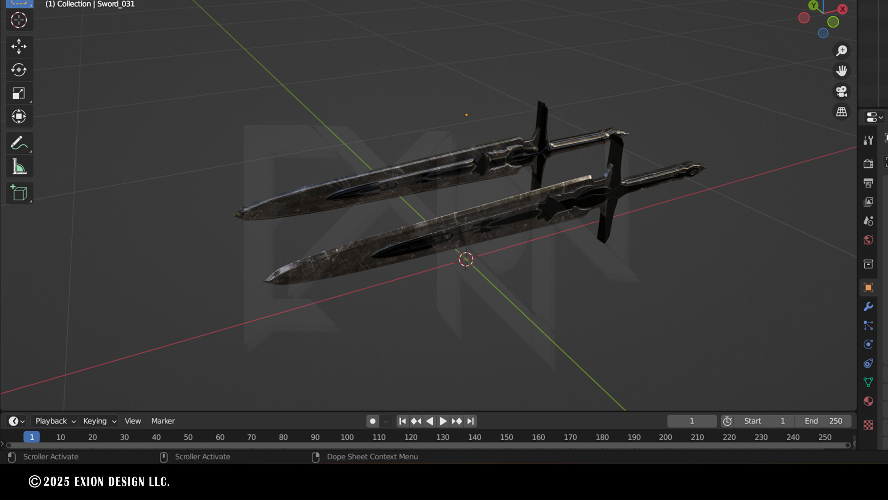 Transformers Sword of Judgment - Game-Ready - 3D-Printable Low-poly 3D model_14