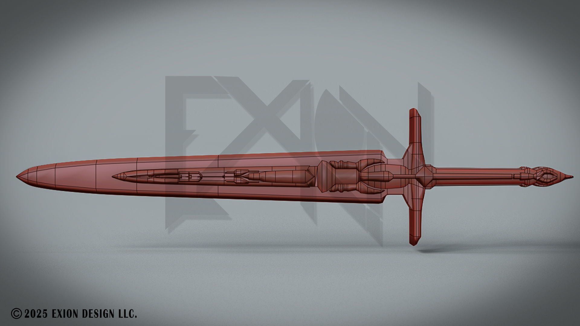 Transformers Sword of Judgment - Game-Ready - 3D-Printable Low-poly 3D model_9
