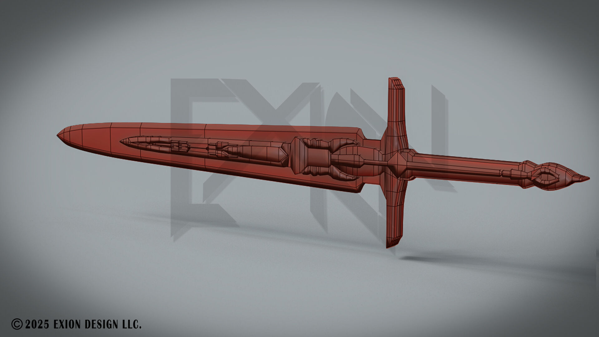 Transformers Sword of Judgment - Game-Ready - 3D-Printable Low-poly 3D model_12
