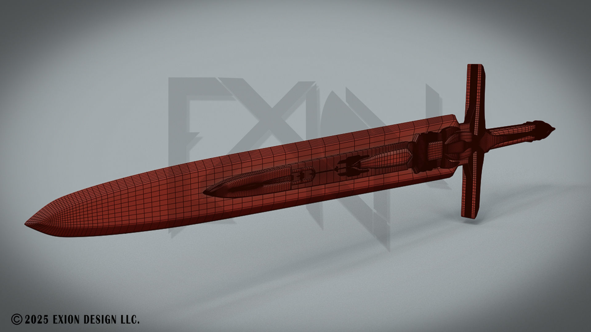 Transformers Sword of Judgment - Game-Ready - 3D-Printable Low-poly 3D model_2