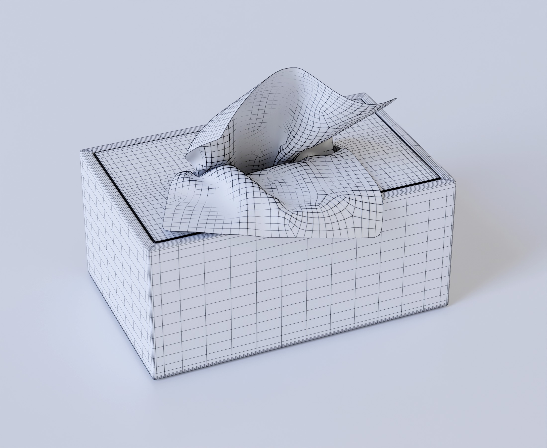 Hard Box Tissue 3D model_8
