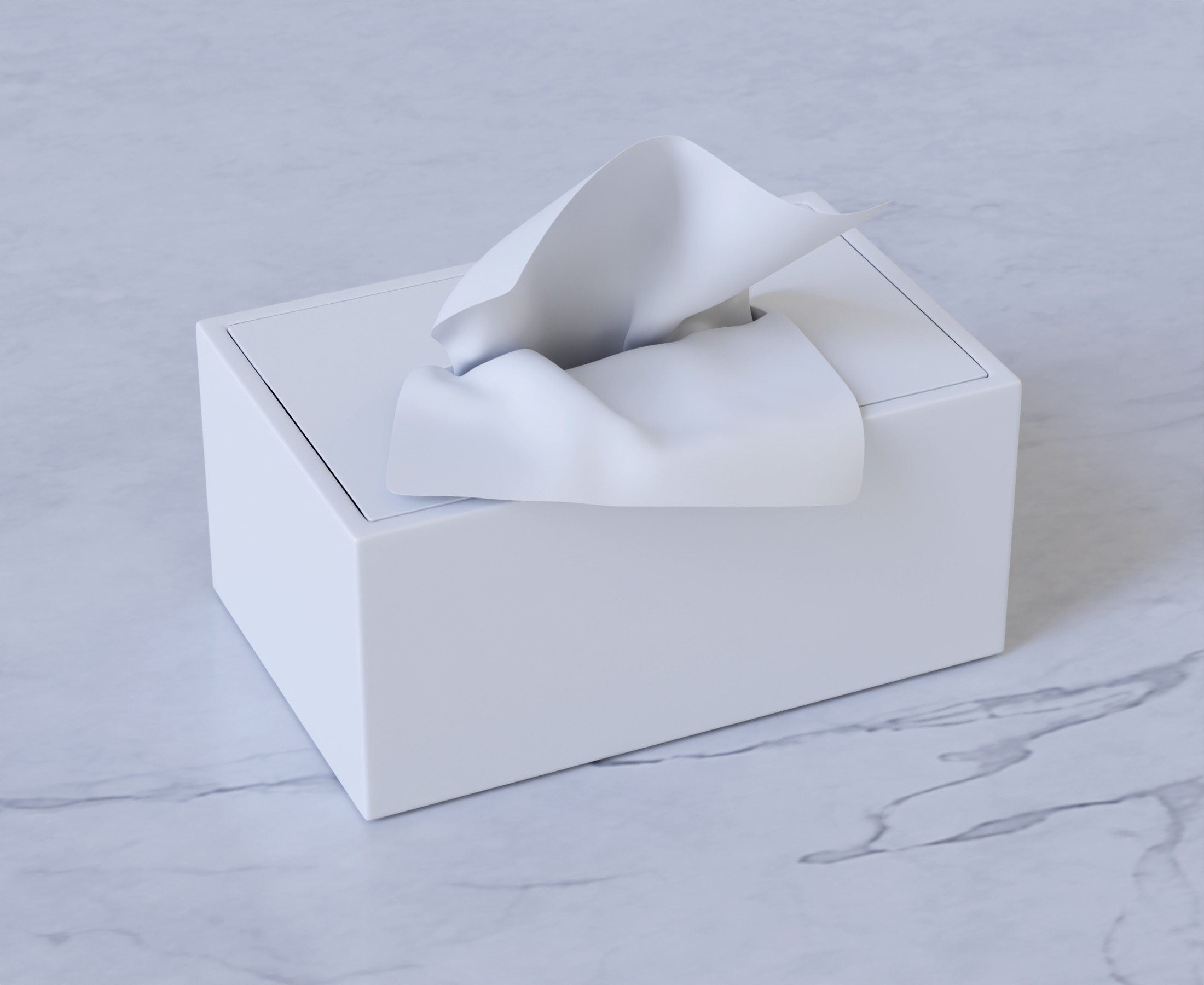 Hard Box Tissue 3D model_3