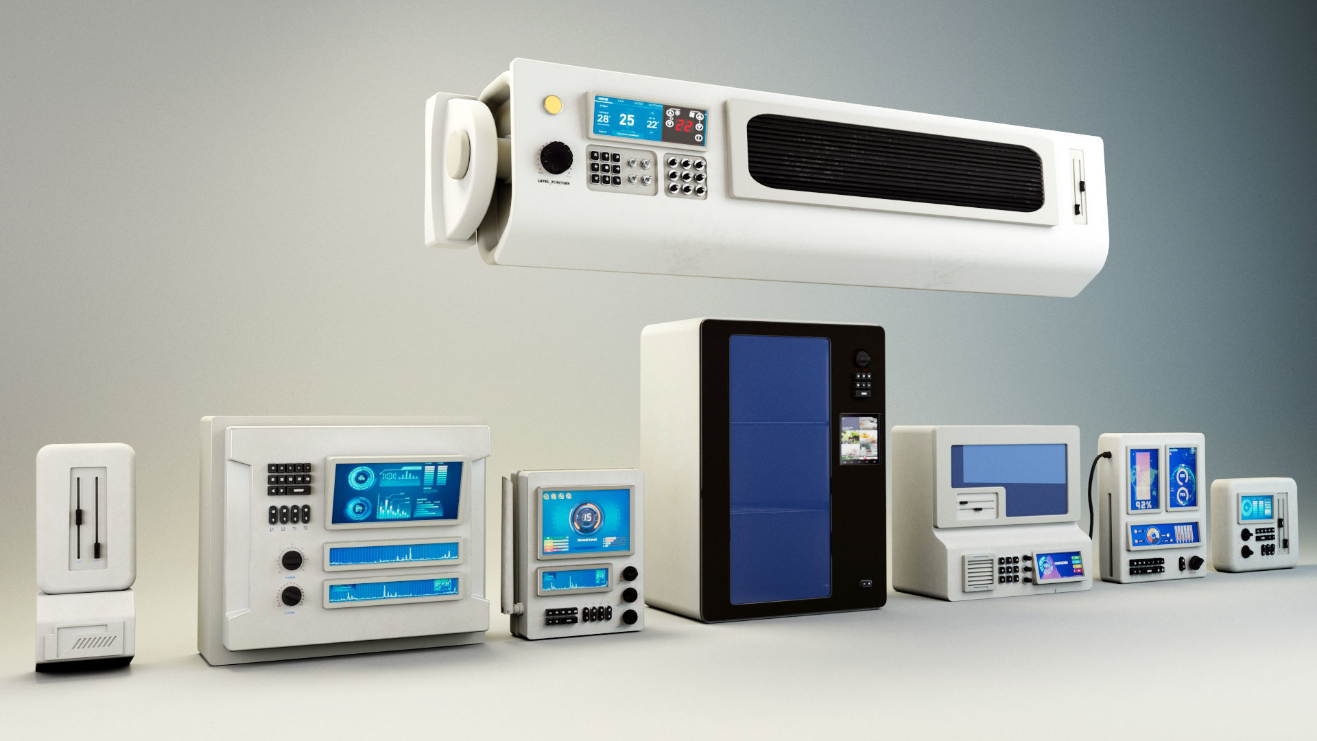 Props Sci Fi Low-poly 3D model_1