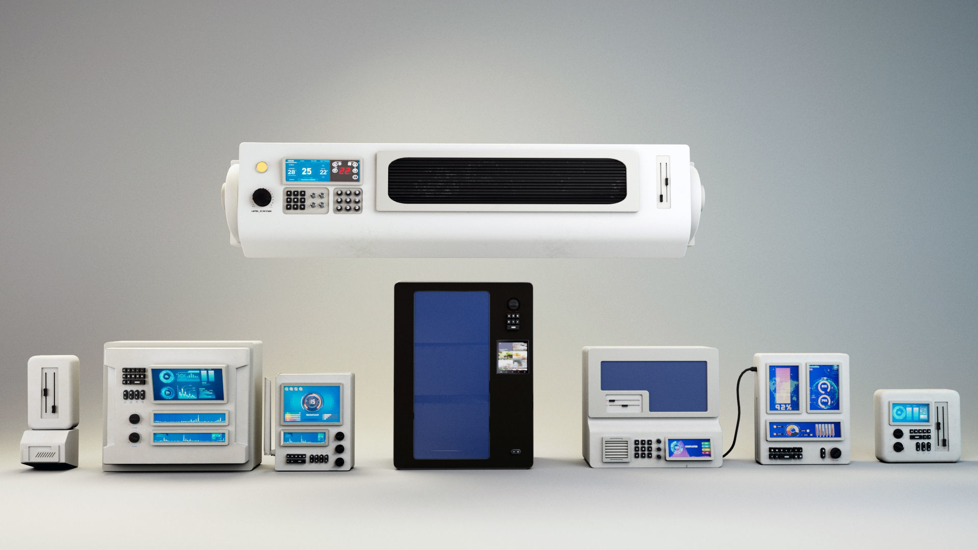 Props Sci Fi Low-poly 3D model_6