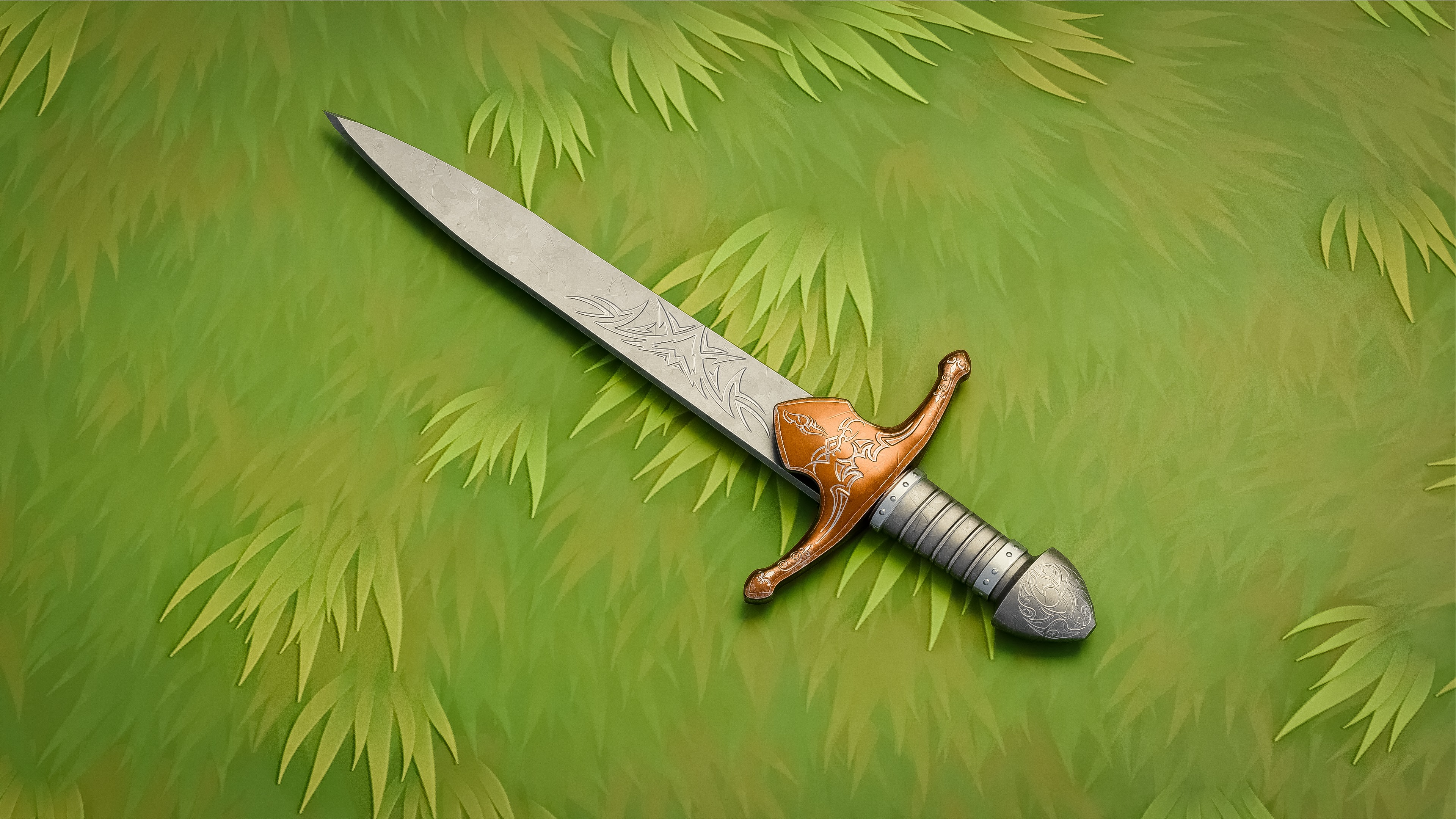 Mellee Weapons and Guns Pack of 12 Low-poly 3D model_16