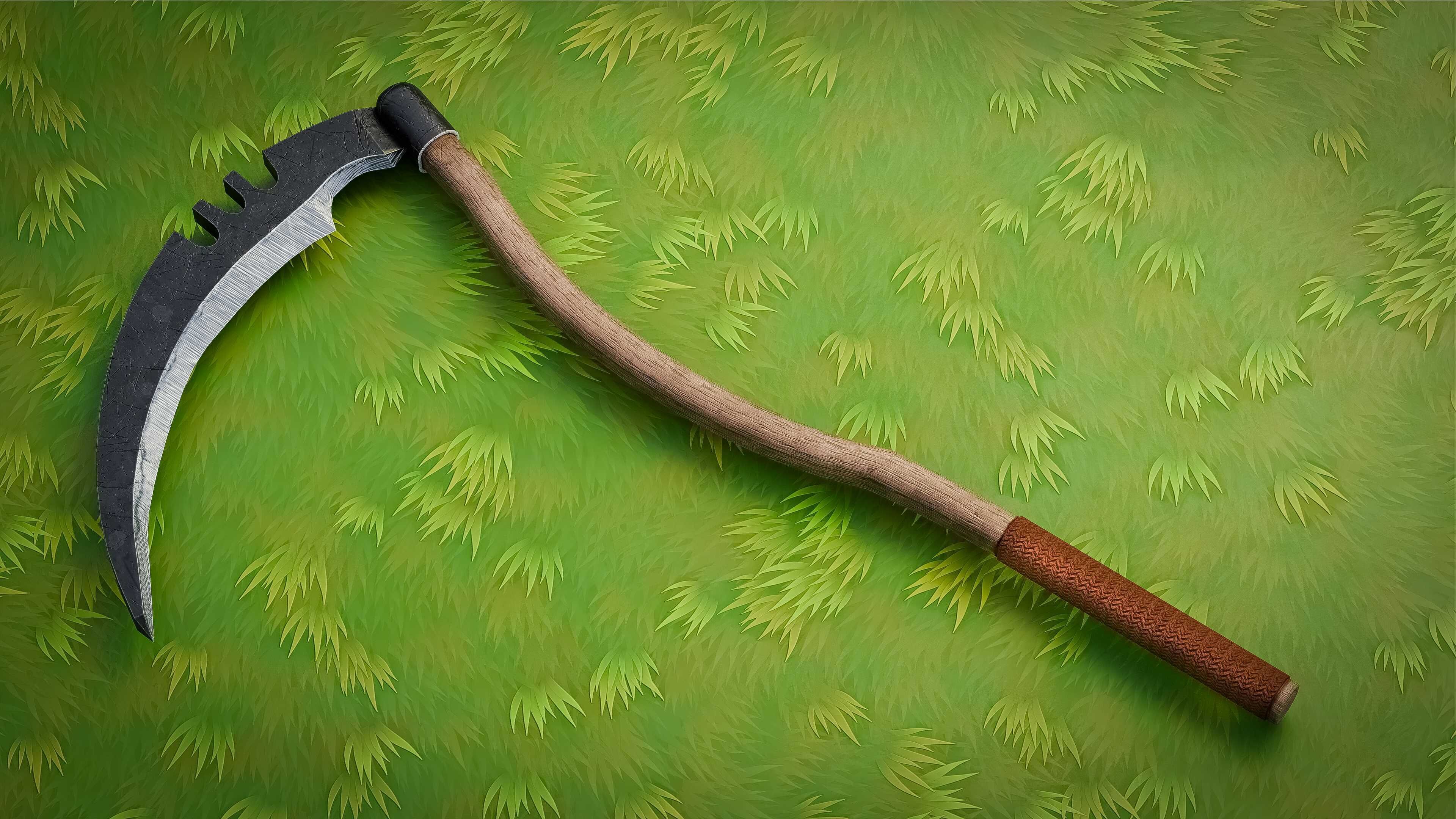 Mellee Weapons and Guns Pack of 12 Low-poly 3D model_3