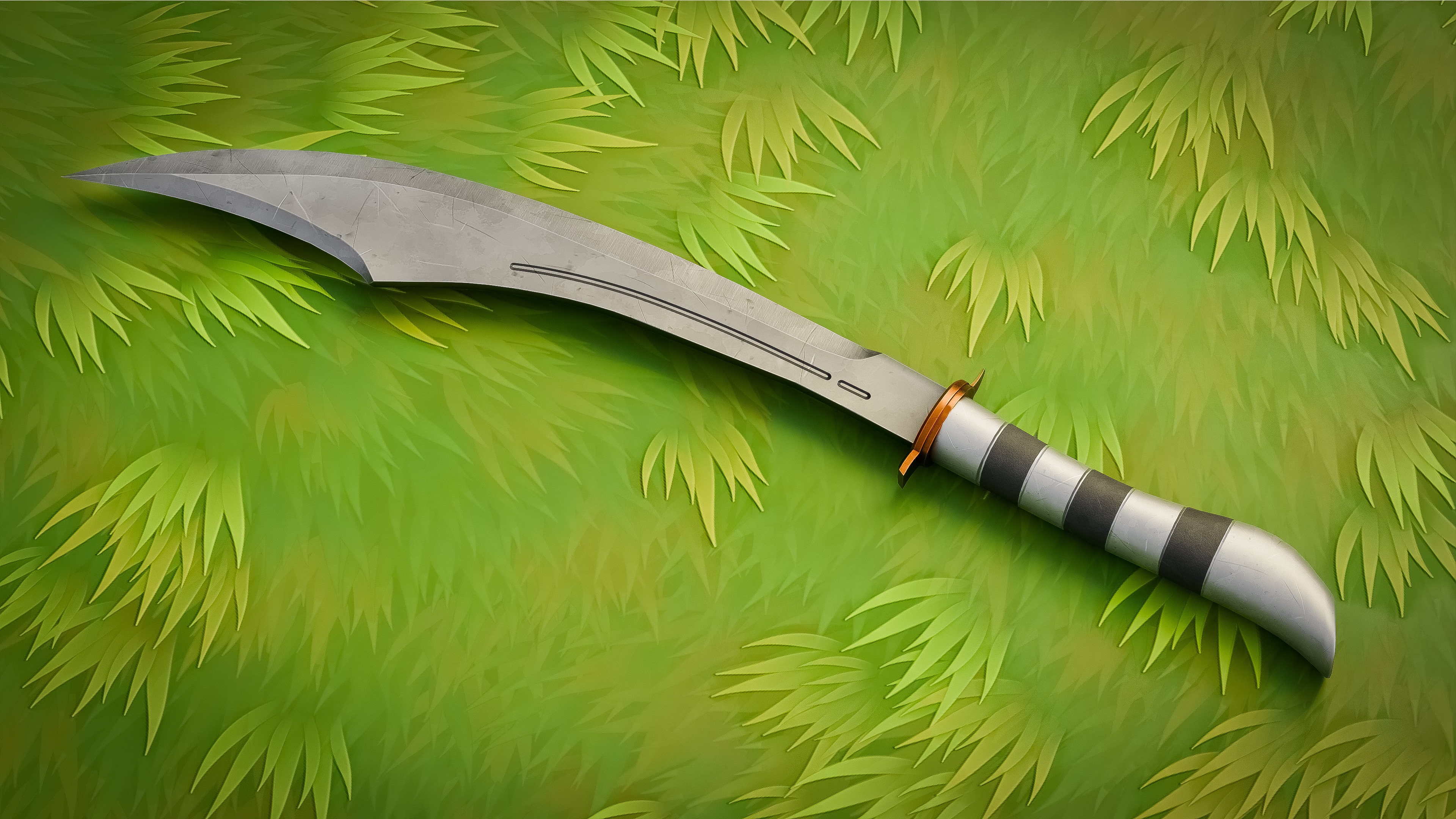 Mellee Weapons and Guns Pack of 12 Low-poly 3D model_15