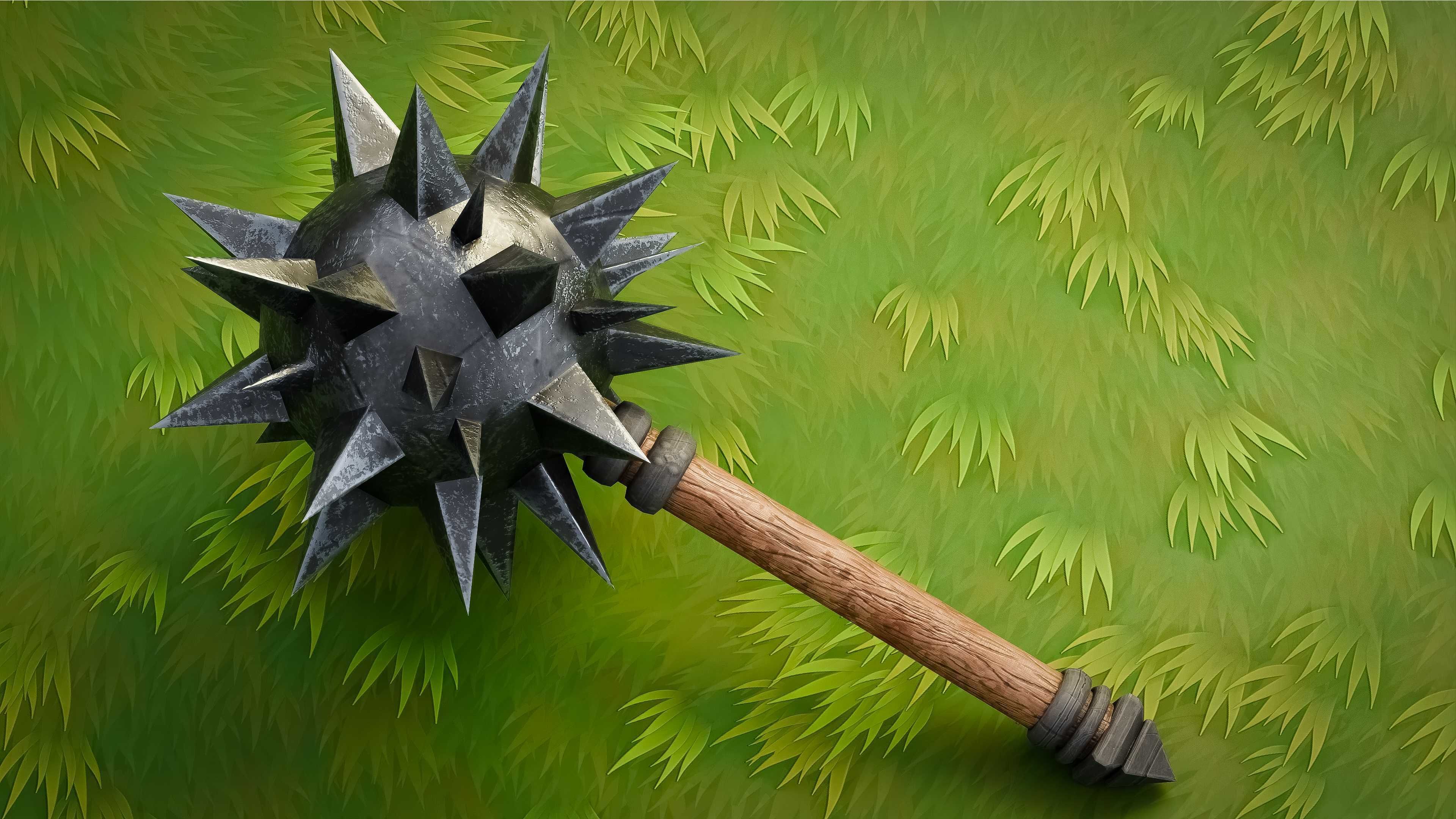 Mellee Weapons and Guns Pack of 12 Low-poly 3D model_2