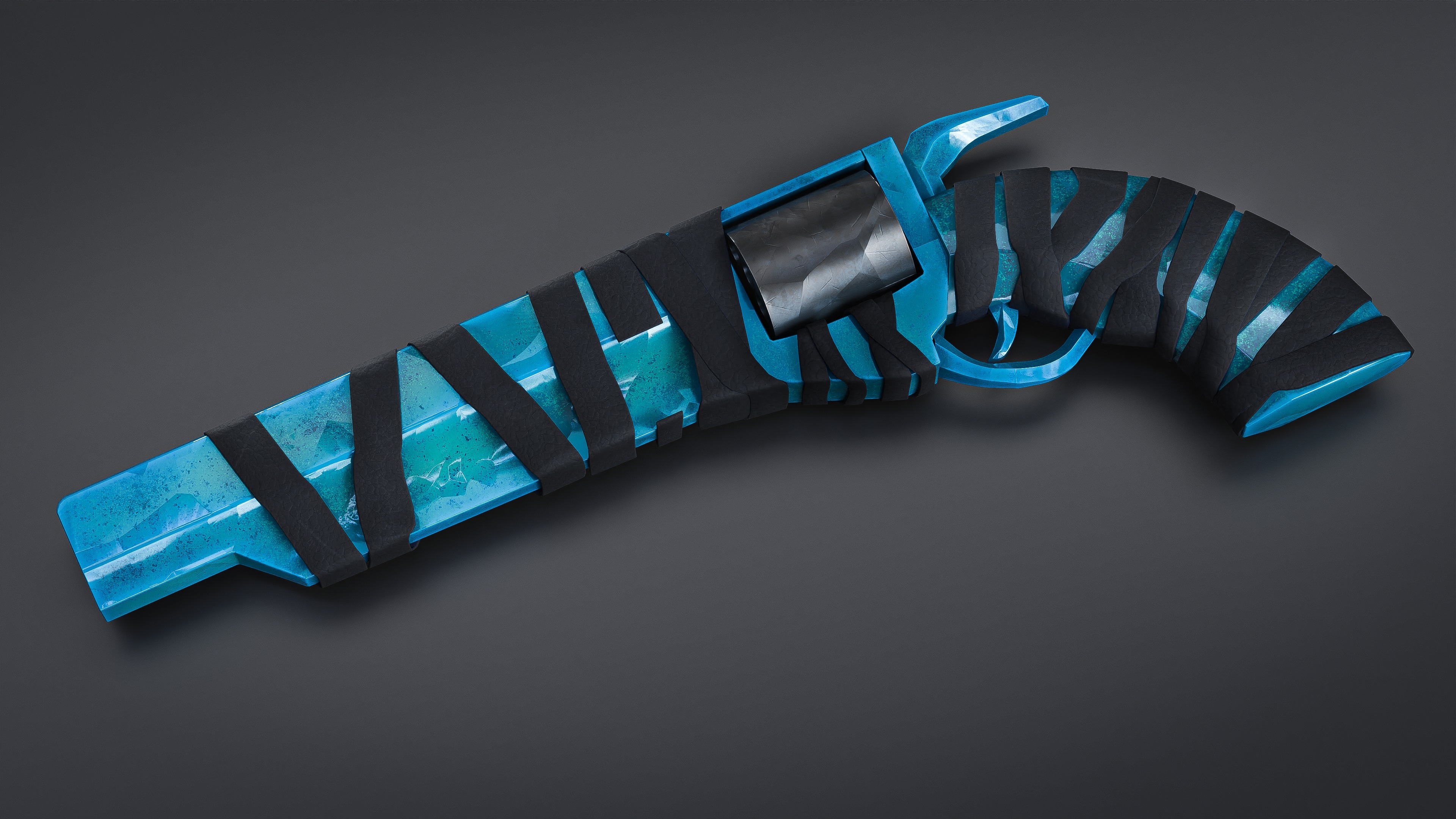 Mellee Weapons and Guns Pack of 12 Low-poly 3D model_6