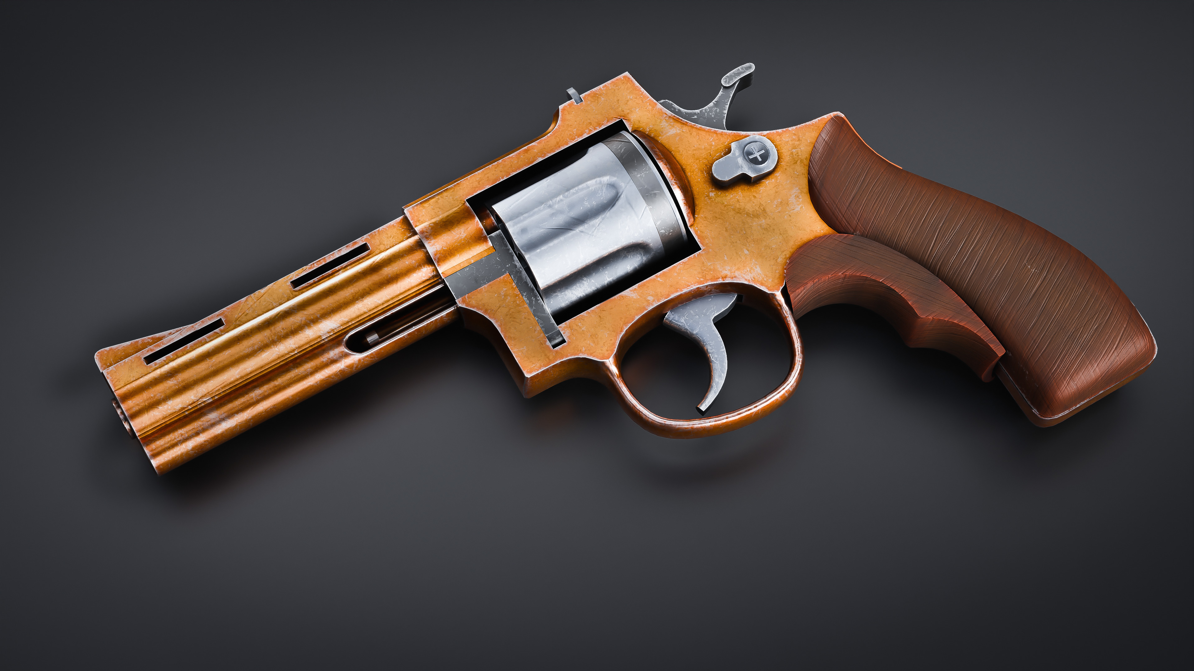 Mellee Weapons and Guns Pack of 12 Low-poly 3D model_19