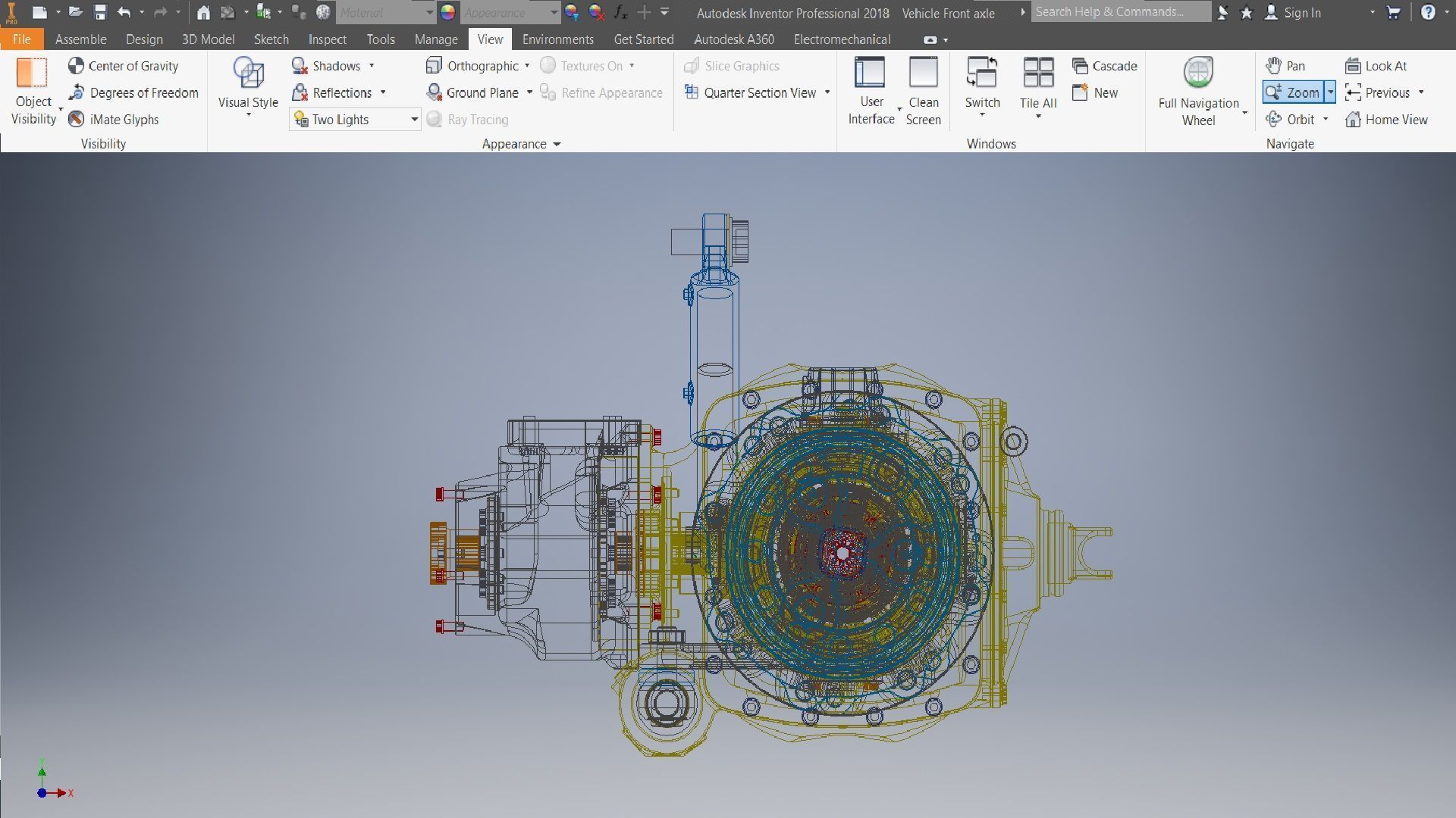 Tractor Front Drive Axle for Heavy-Duty Vehicles 3D model_9