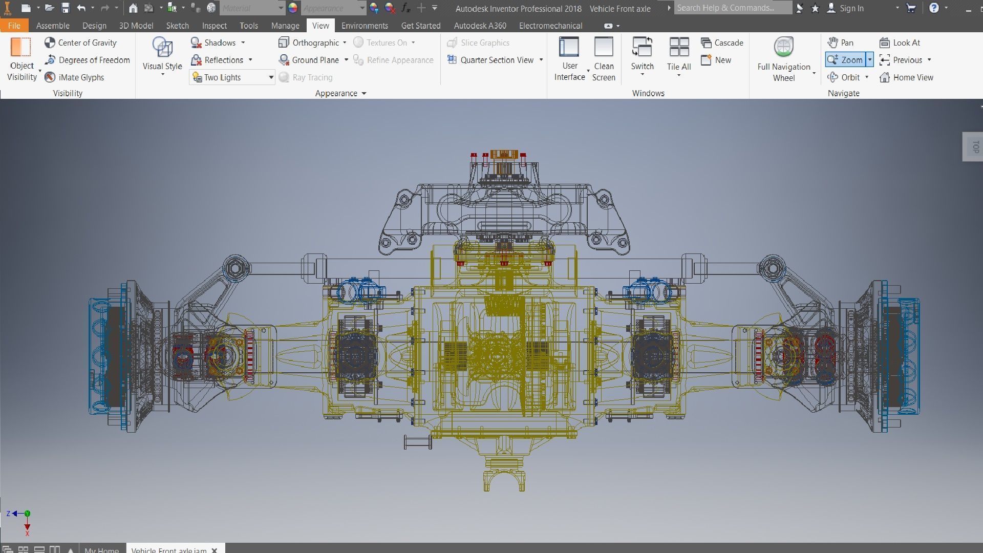 Tractor Front Drive Axle for Heavy-Duty Vehicles 3D model_10