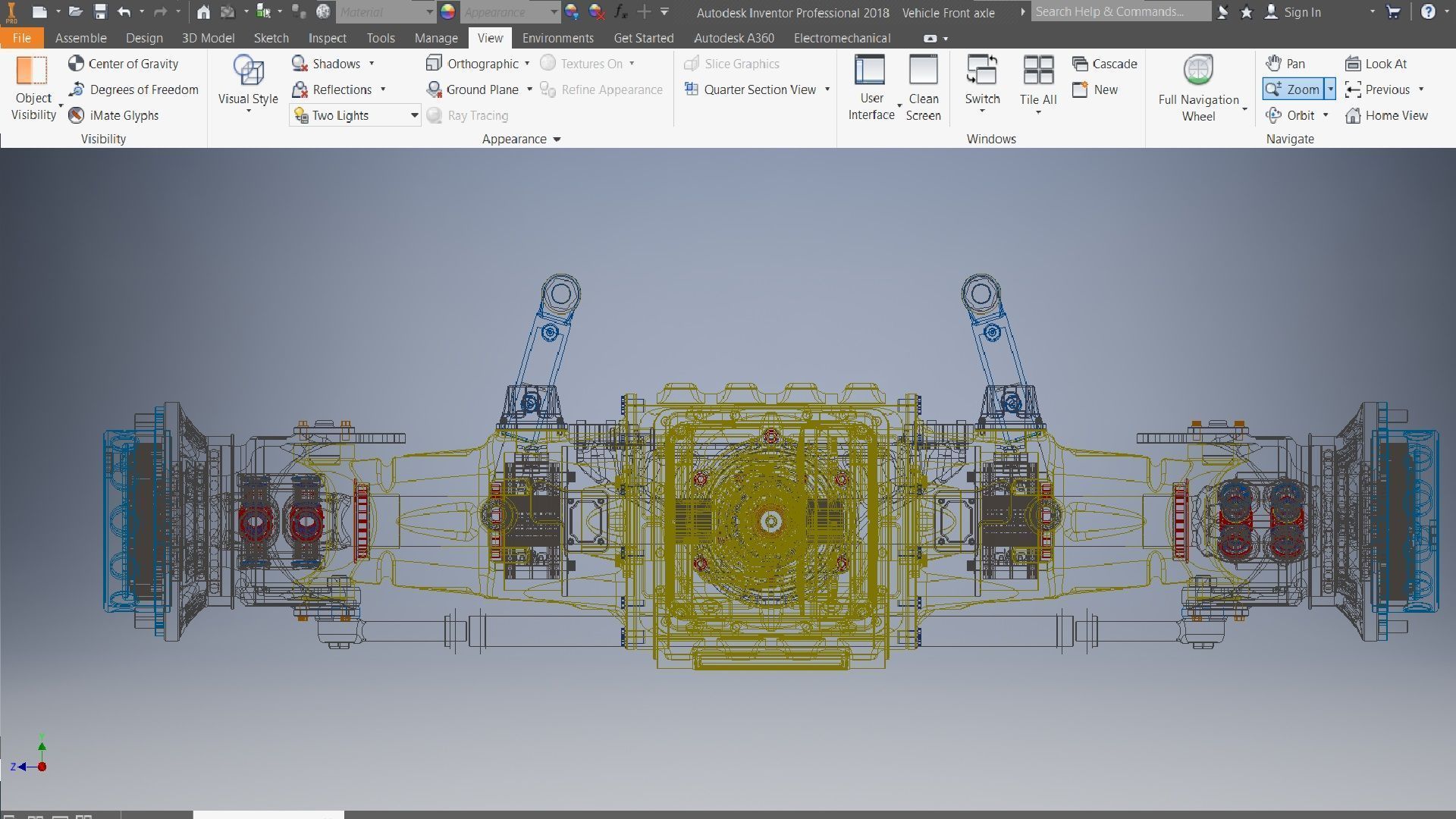 Tractor Front Drive Axle for Heavy-Duty Vehicles 3D model_8