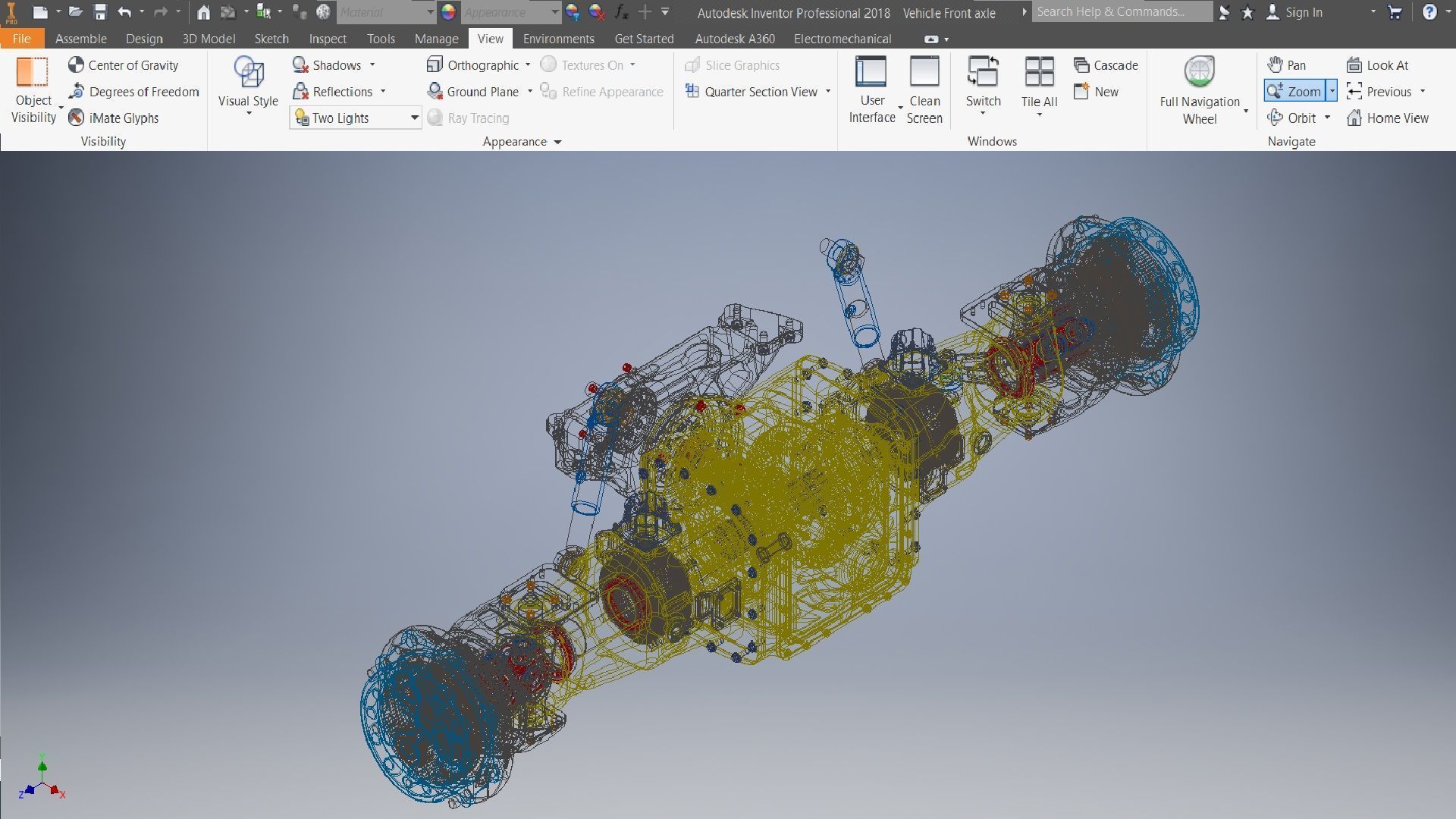 Tractor Front Drive Axle for Heavy-Duty Vehicles 3D model_7