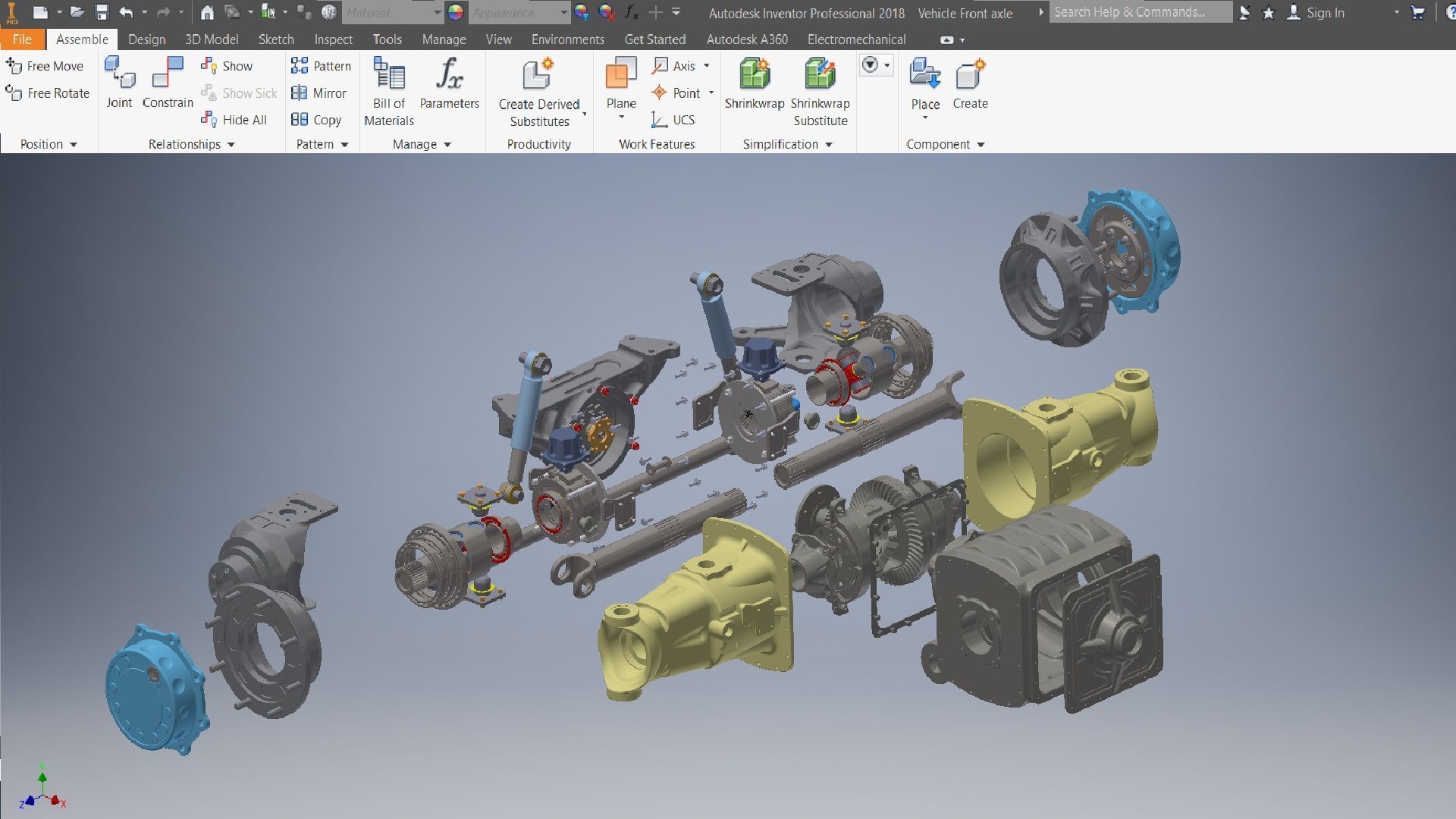 Tractor Front Drive Axle for Heavy-Duty Vehicles 3D model_11
