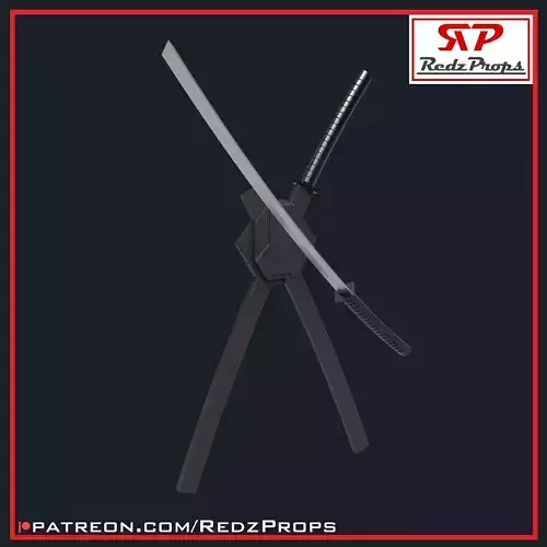 Deadpool 1 Katana and Scabbard Cosplay Prop