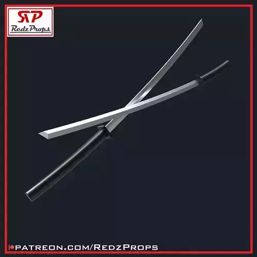 Deadpool 1 Katanas Cosplay Prop