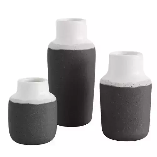 Two Toned Vase Set Of 3