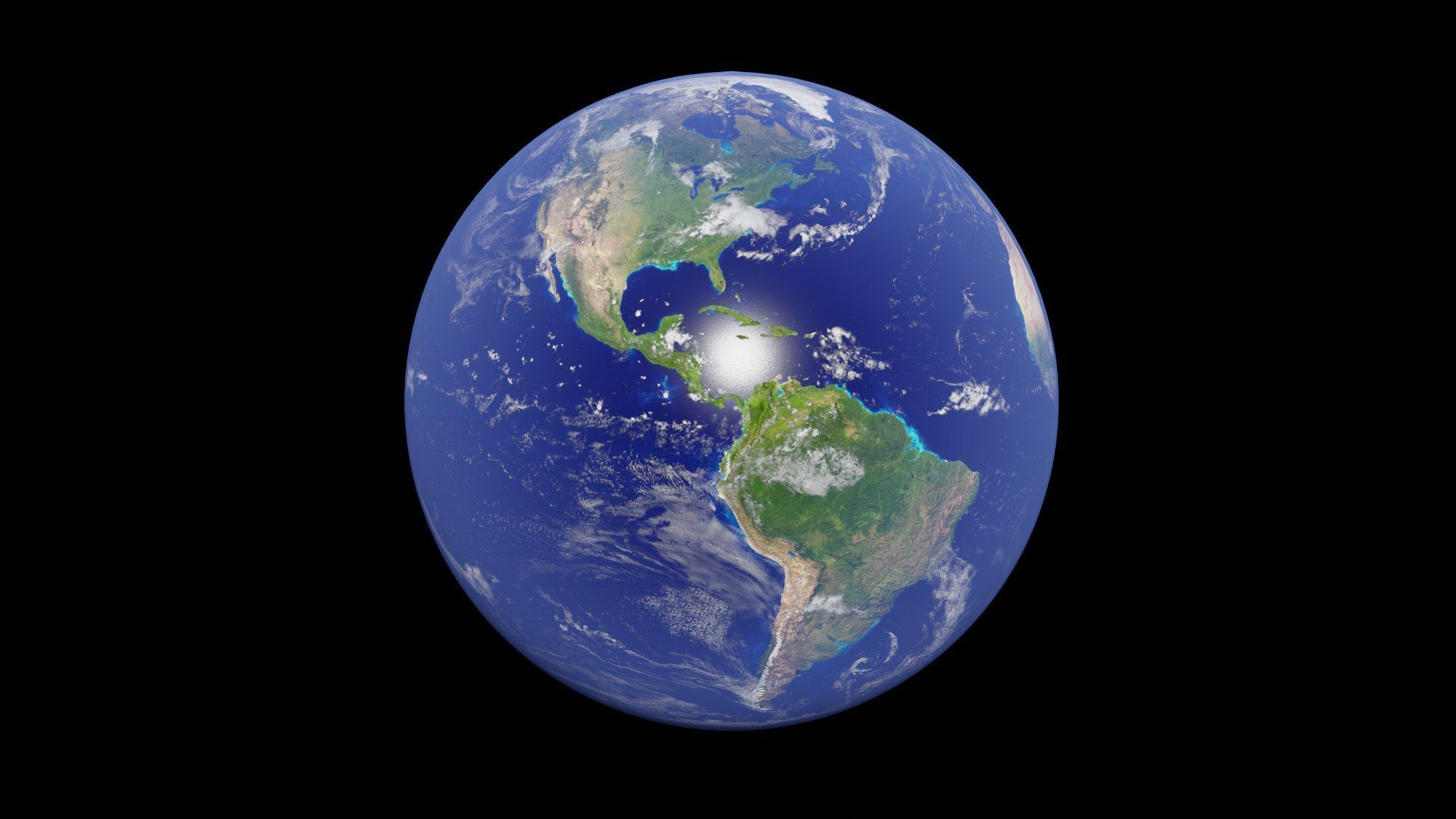 Earth Low-poly 3D model_1