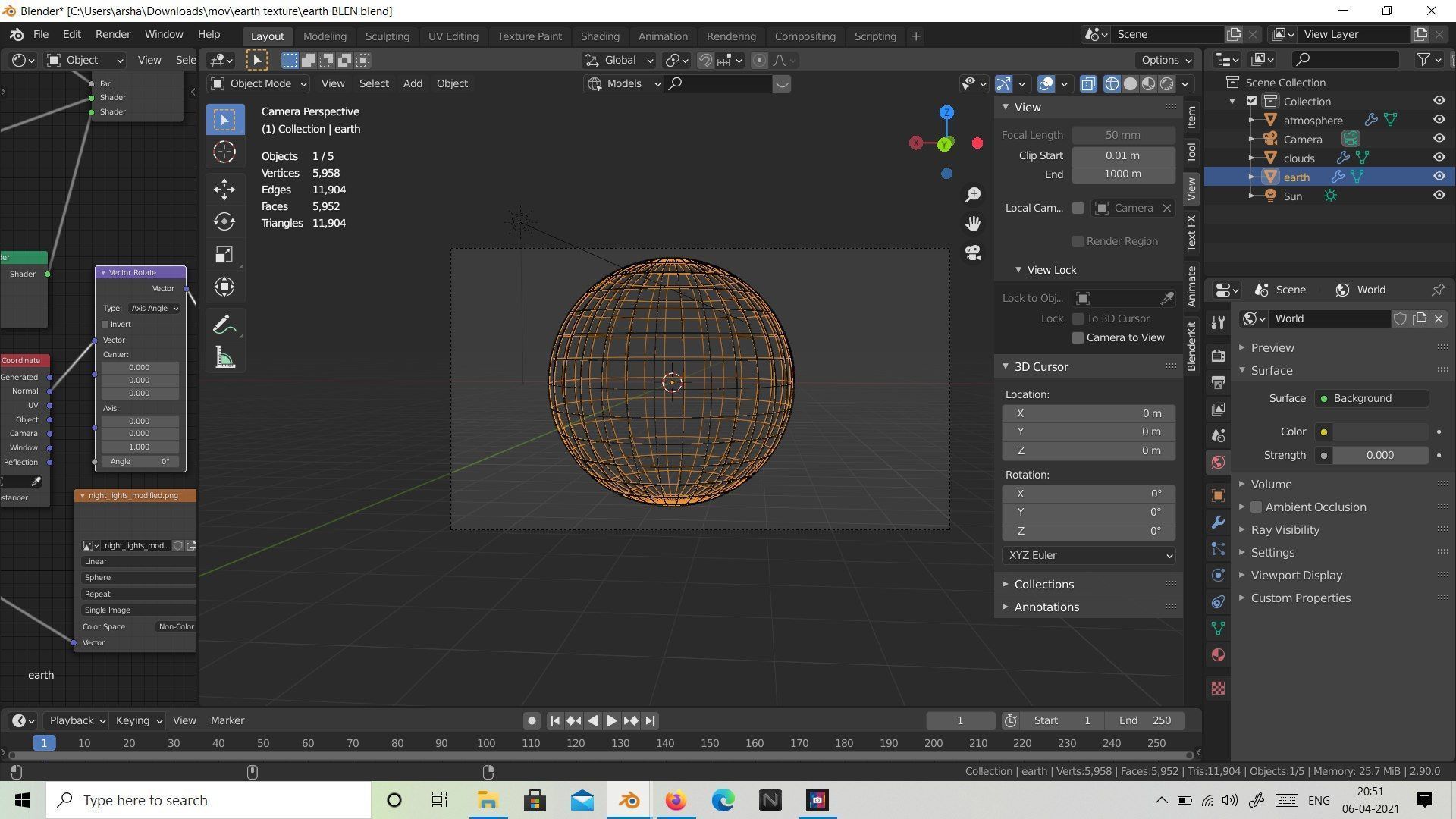Earth Low-poly 3D model_6