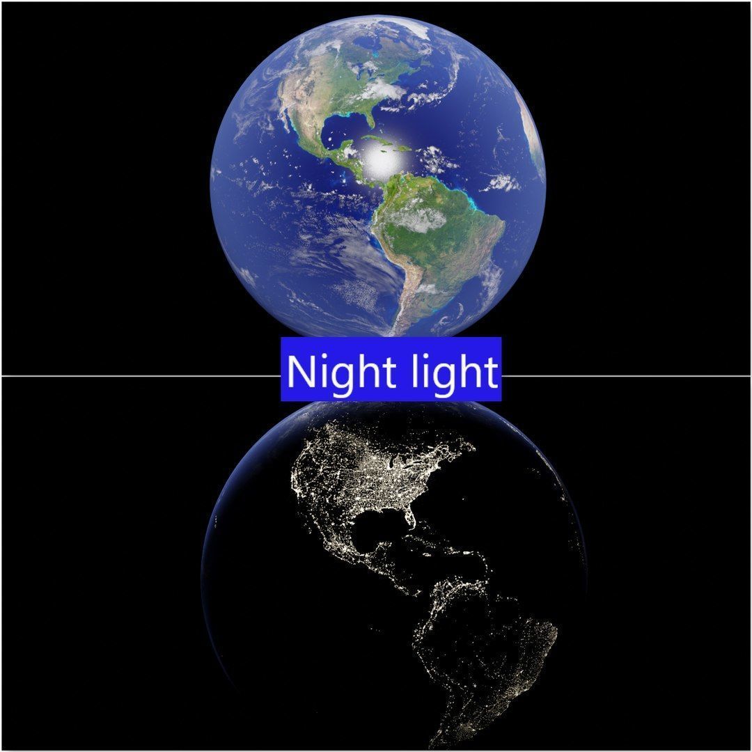 Earth Low-poly 3D model_8