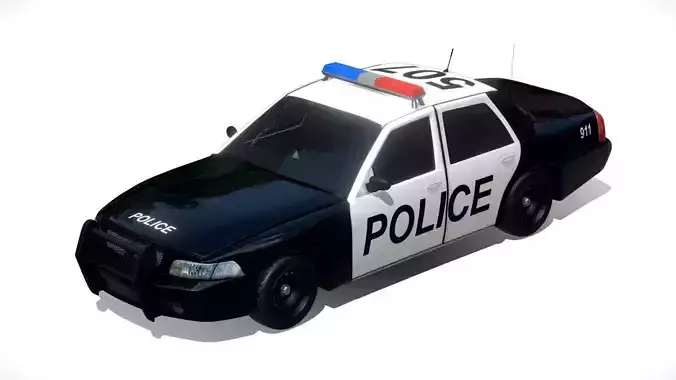 Police car 3d