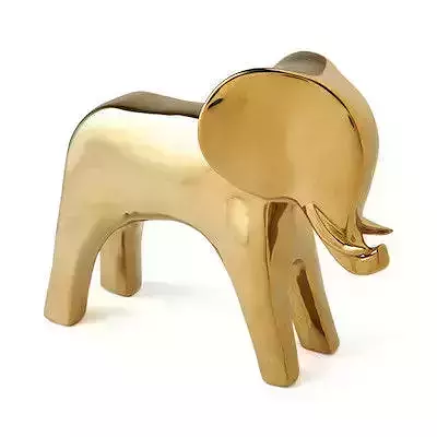 Dwell Studio Elephant Gold Objet