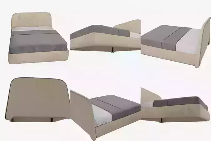 Modern Bed 2025 3D model