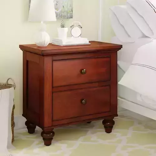 Verrett Drawer Nightstand - Warm Cherry