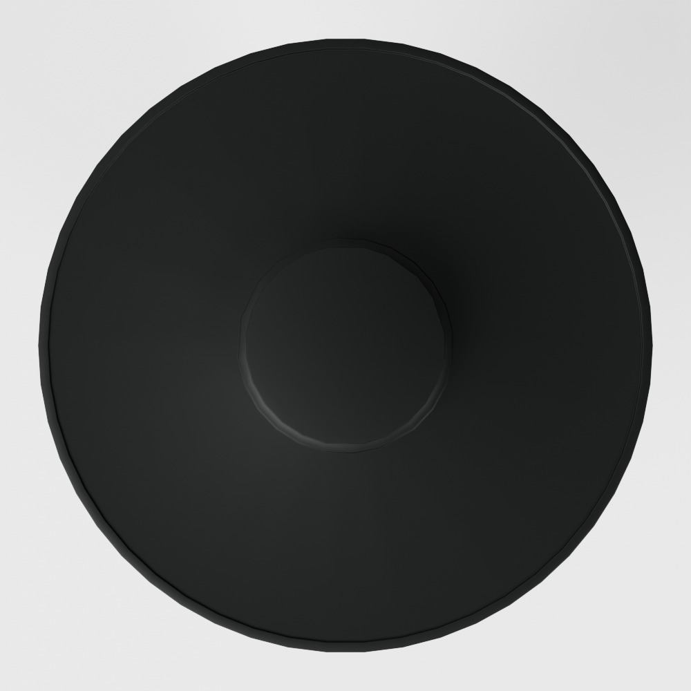 Draped Wood Bead Semi-Flush Mount Ceiling Light Low-poly 3D model_9